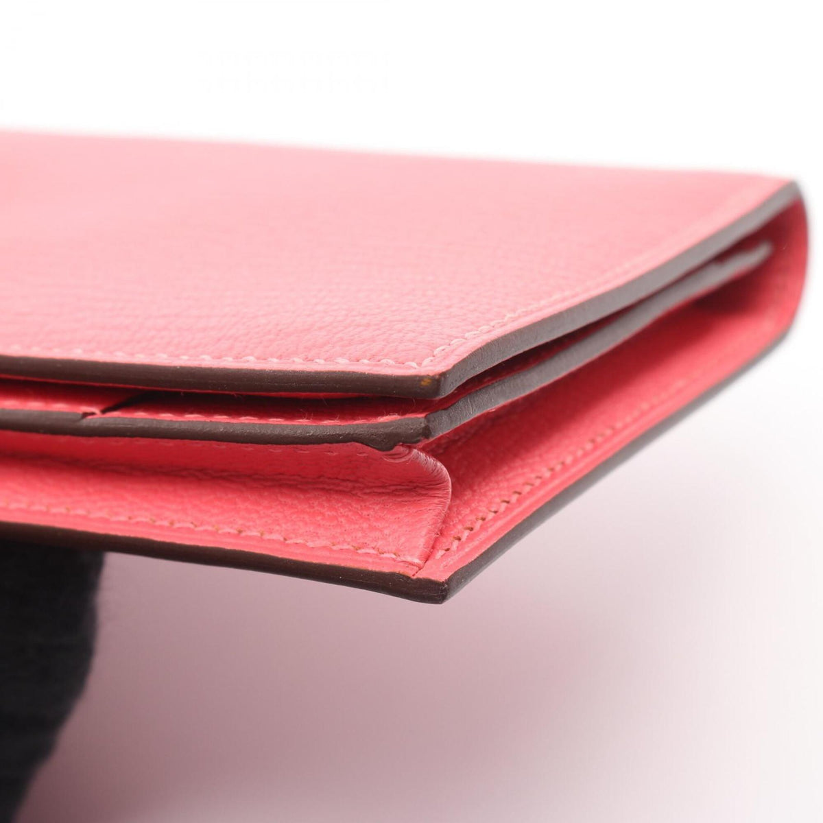 Hermes Pink Chevre Leather Long Wallet (Bi-Fold) (Pre-Owned)