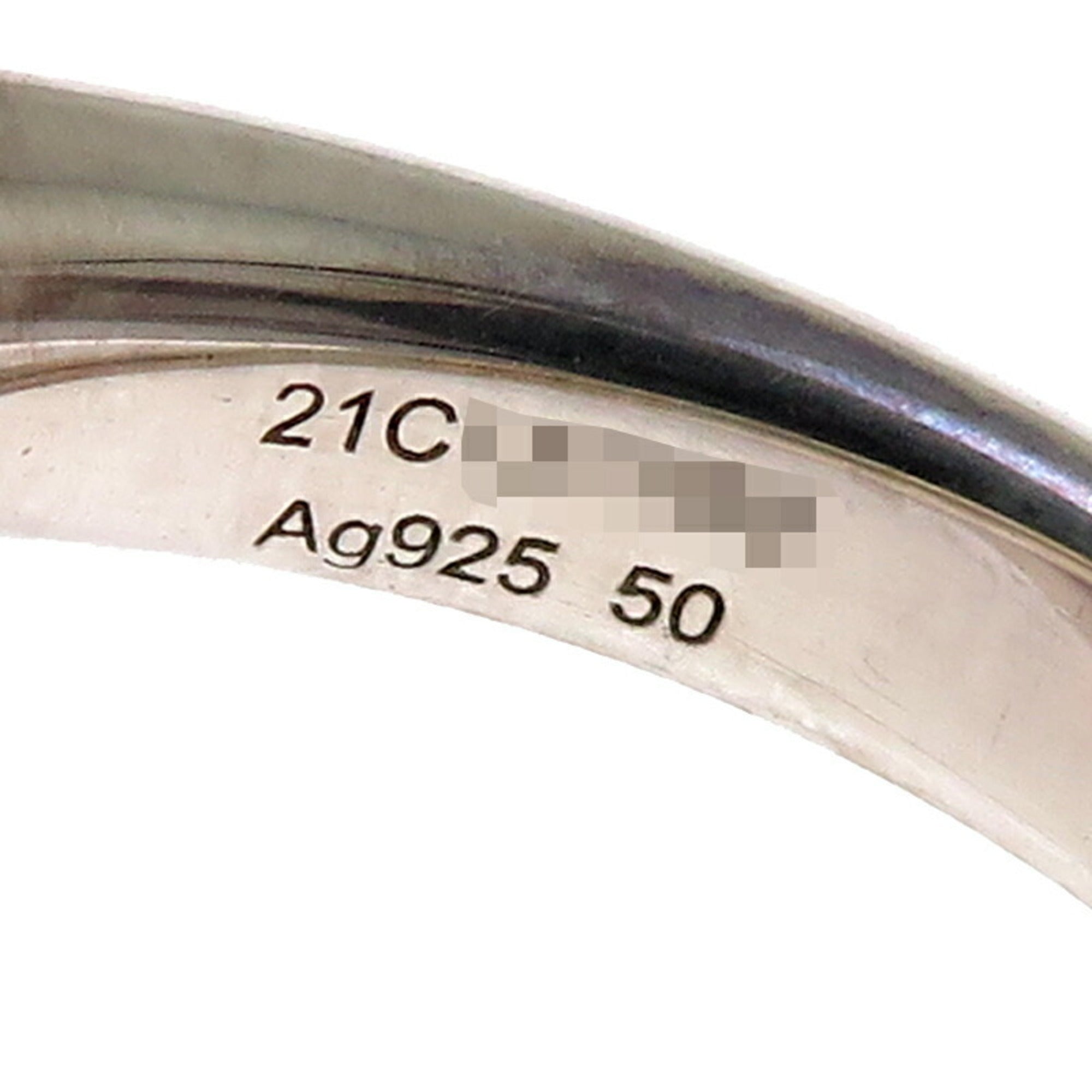 Hermes Silver Pink Gold Band Ring (Pre-Owned)
