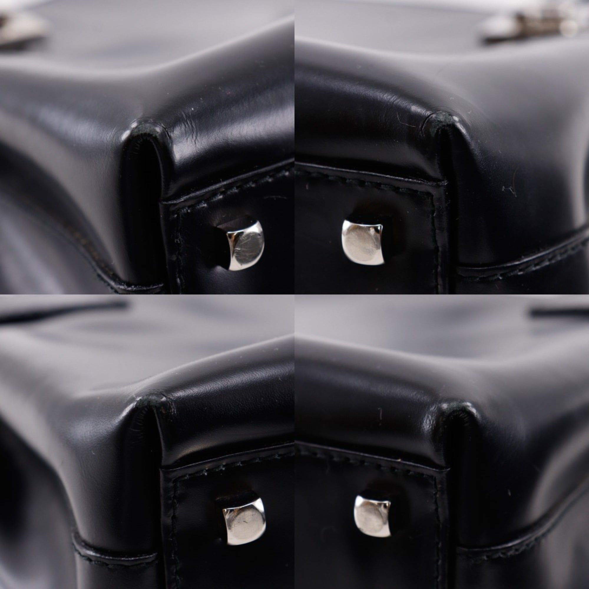 Salvatore Ferragamo Black Leather Handbag (Pre-Owned)