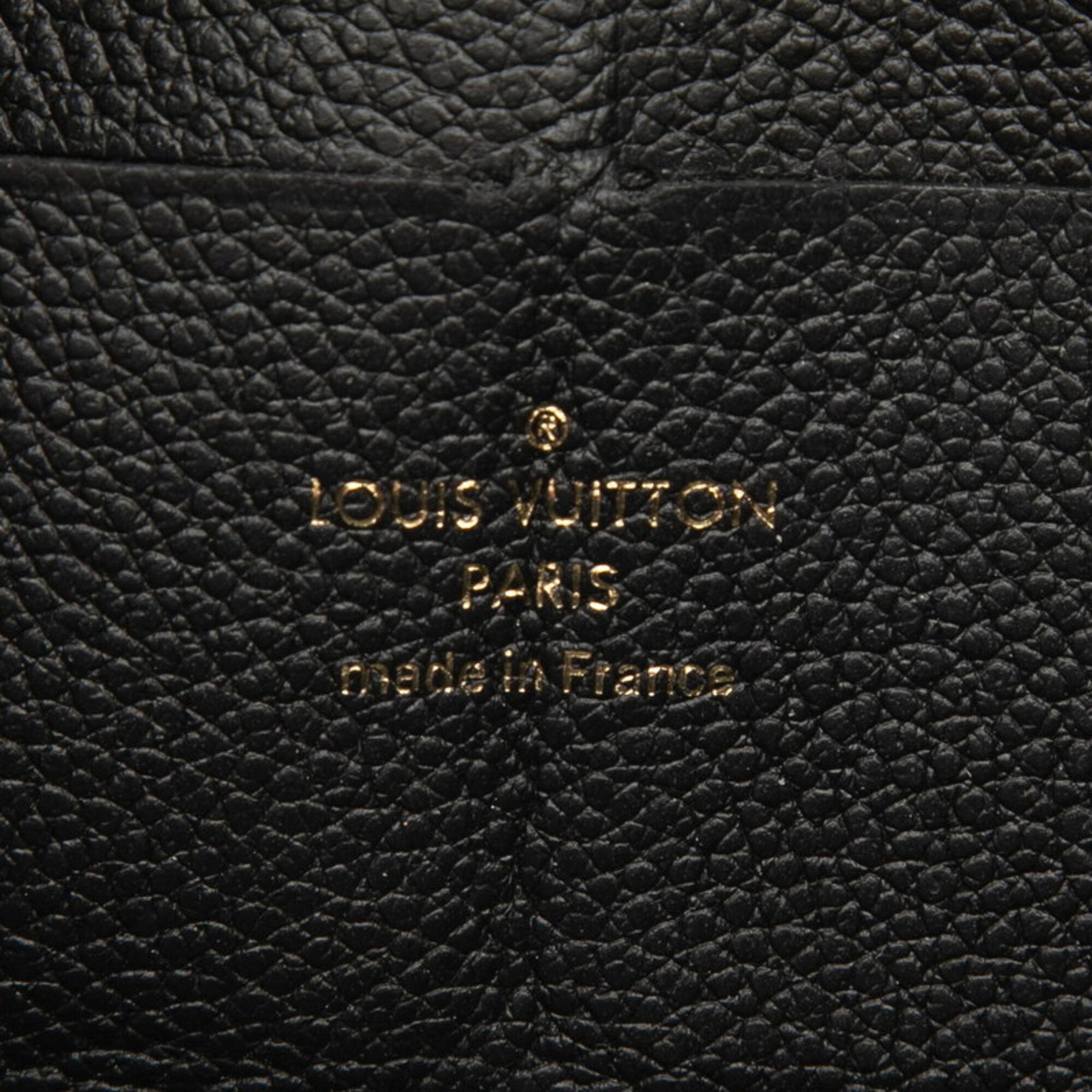 Louis Vuitton Monogram Empreinte Black Noir Leather Long Wallet (Bi-Fold) (Pre-Owned)