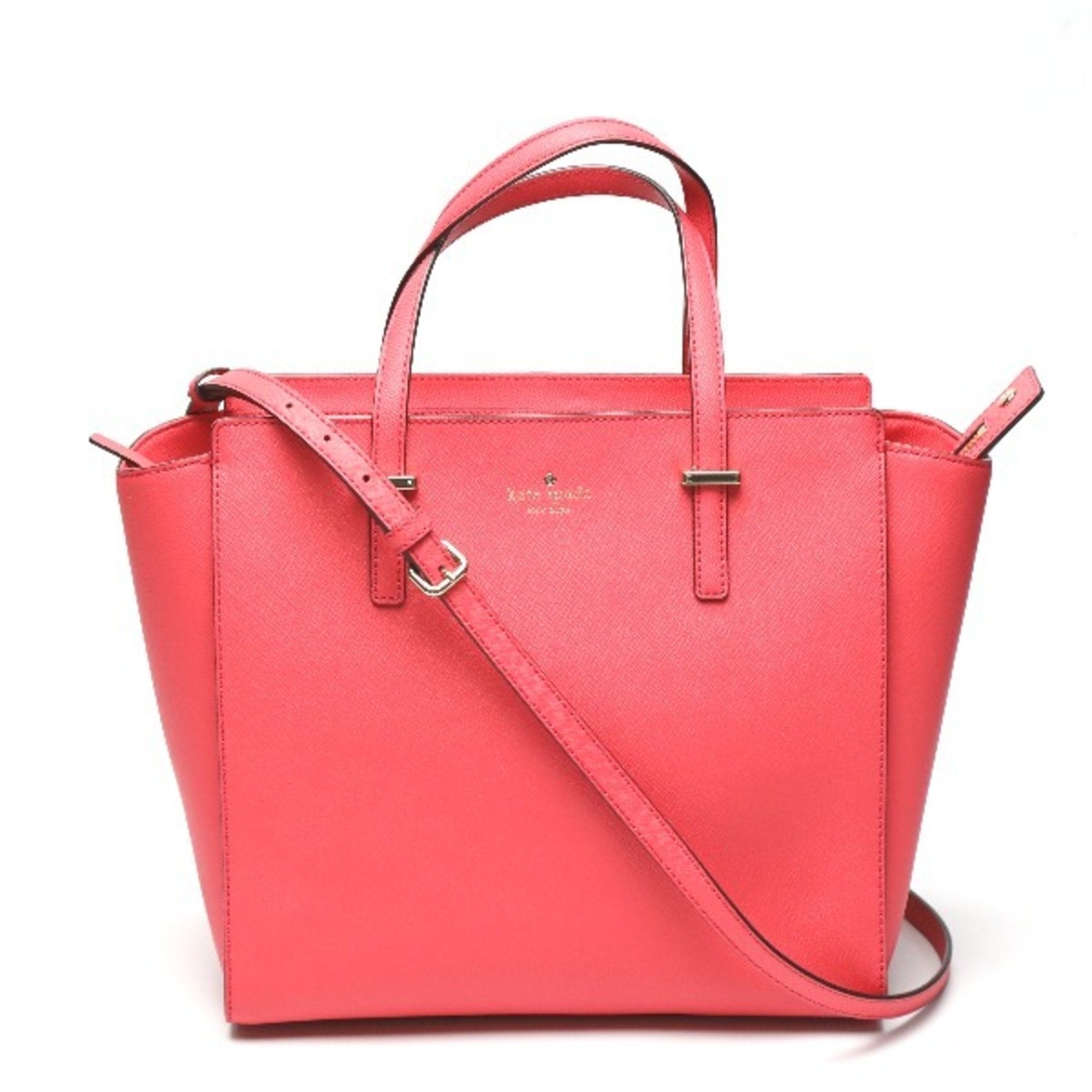Kate Spade Pink Leather Handbag Shoulder Bag Tote Bag (Pre-Owned)