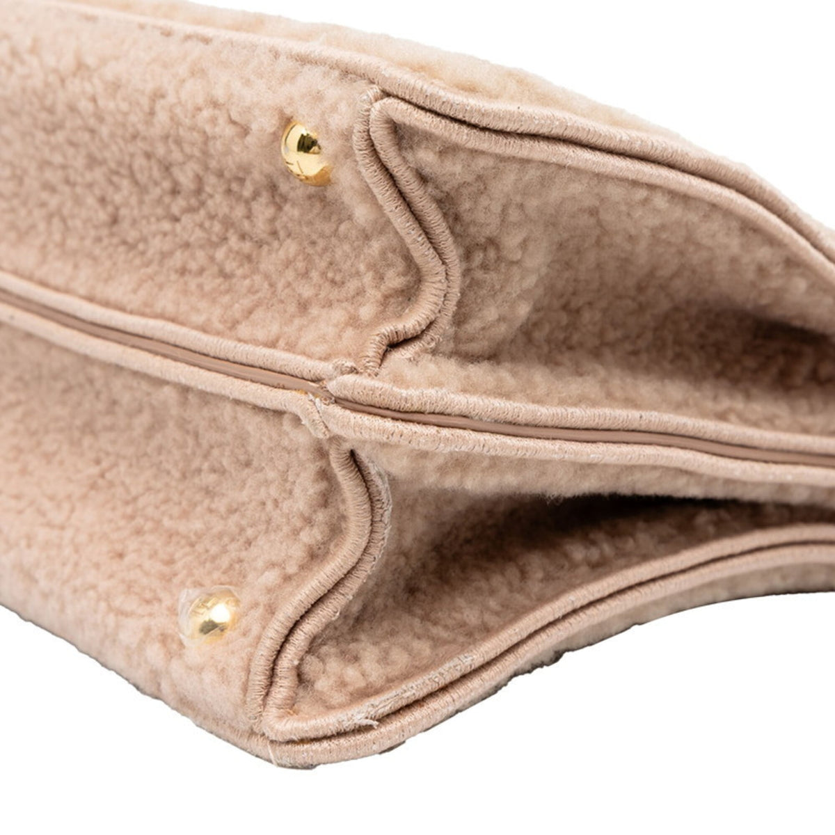 Fendi Beige Pink Leather Handbag Shoulder Bag (Pre-Owned)
