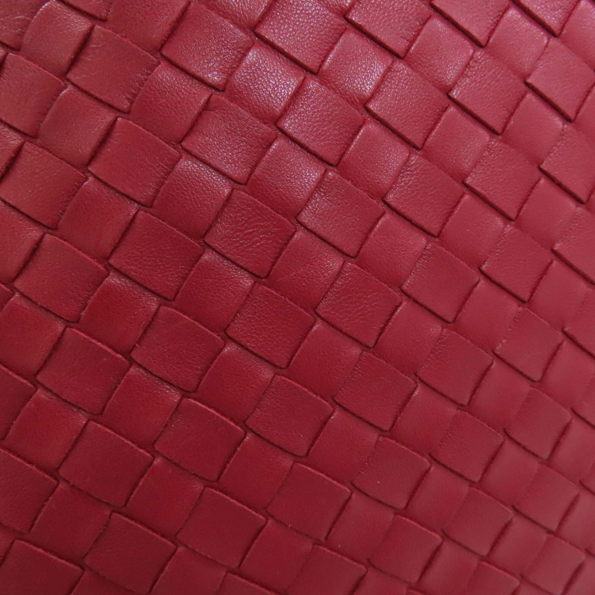 Bottega Veneta Red Color Leather Tote Bag (Pre-Owned)