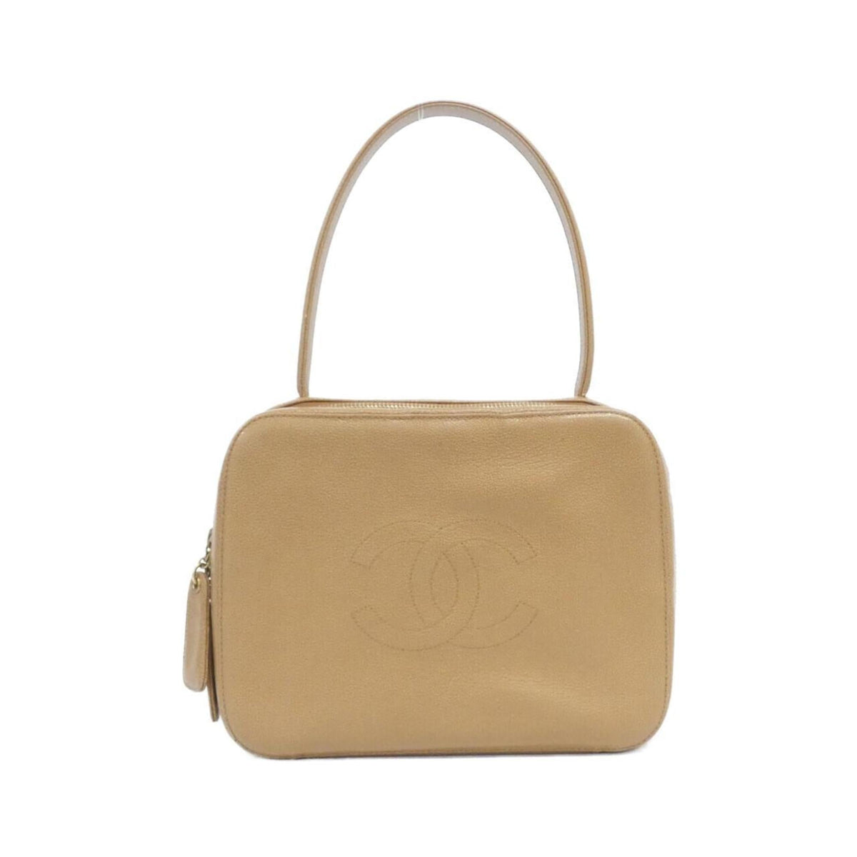 Chanel Beige Leather Handbag (Pre-Owned)