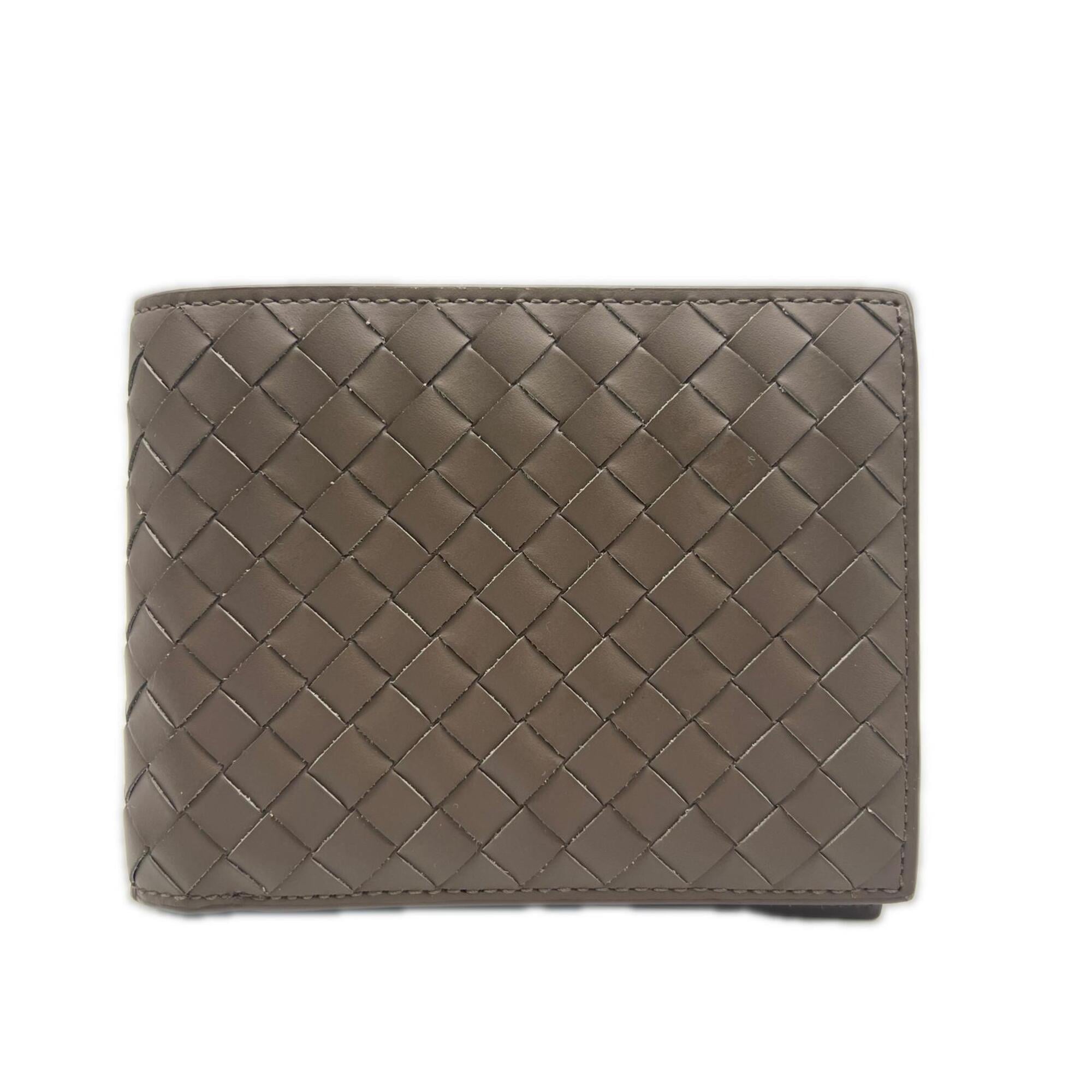 Bottega Veneta Intrecciato Brown Leather Wallet (Bi-Fold) (Pre-Owned)