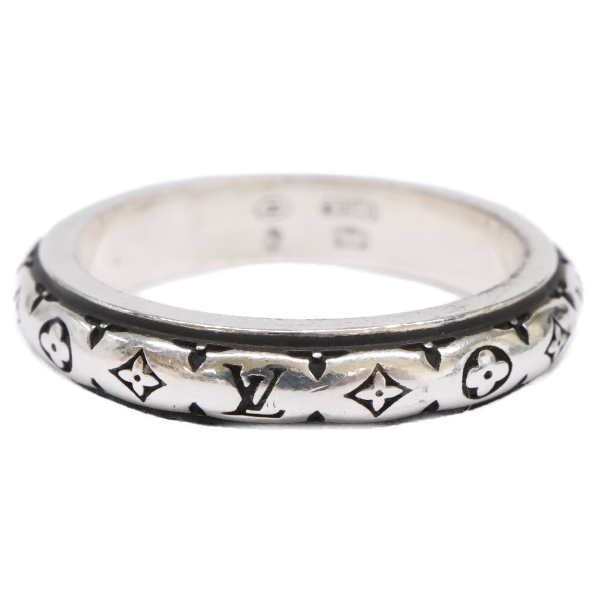 Louis Vuitton Silver Silver 925 Band Ring (Pre-Owned)