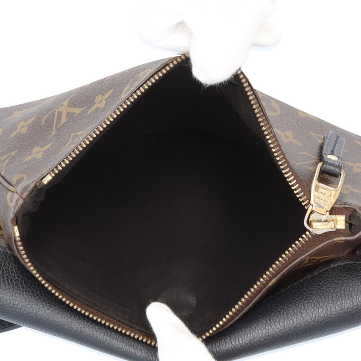Louis Vuitton Black Brown Noir Monogram Canvas Shoulder Bag (Pre-Owned)