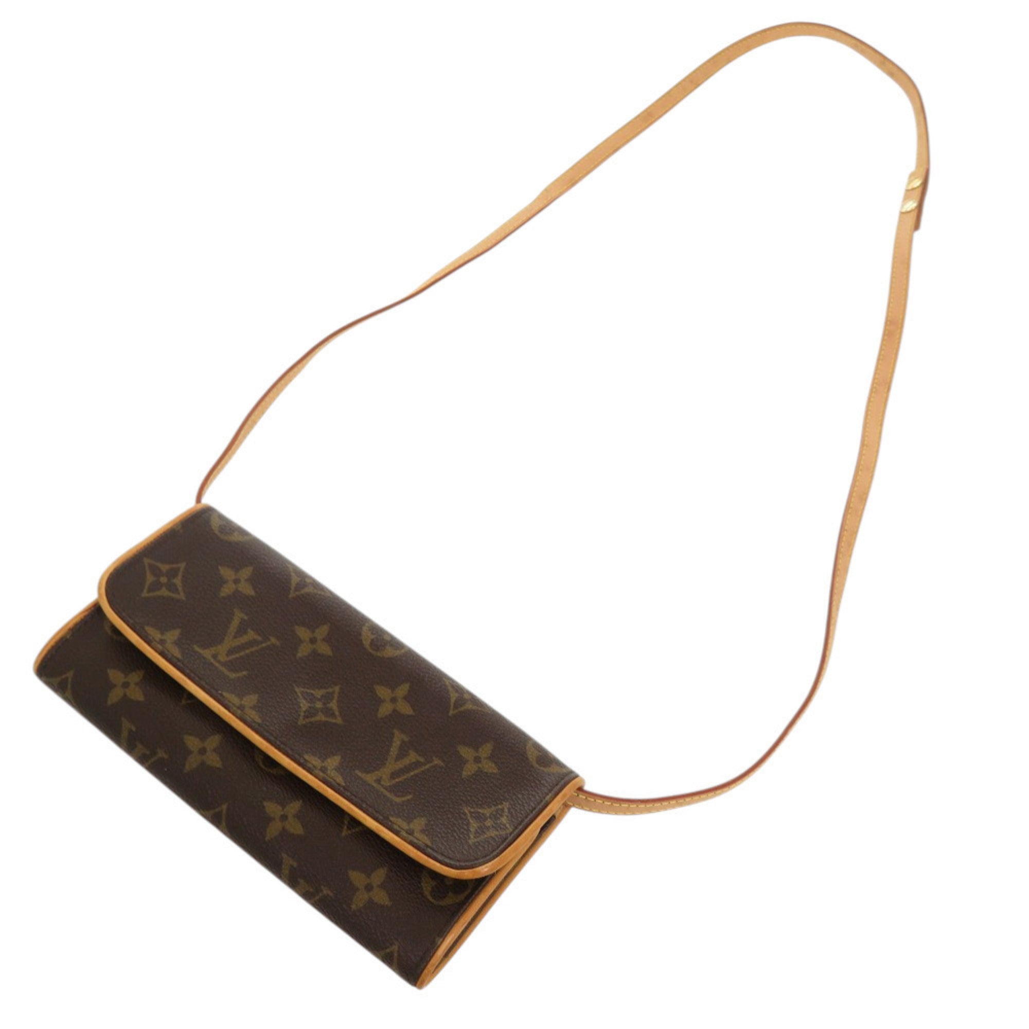 Louis Vuitton Monogram Brown Monogram Pochette Shoulder Bag (Pre-Owned)