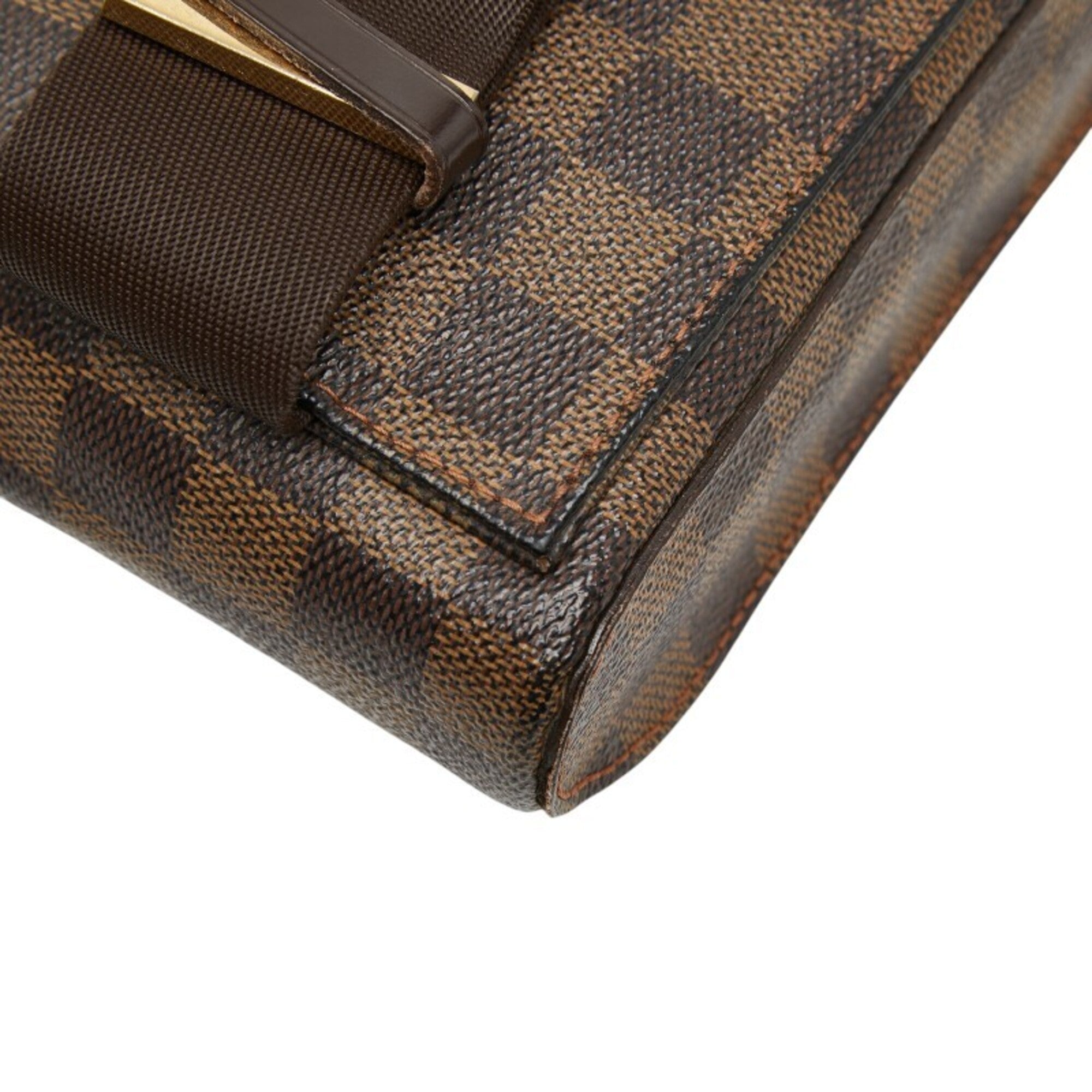 Louis Vuitton Damier Brown Pvc Leather Sling Bag (Pre-Owned)