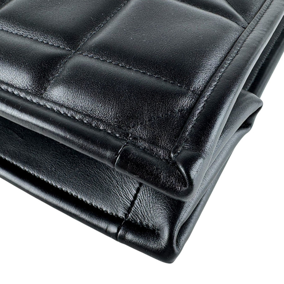 Christian Dior Black Leather Handbag Tote Bag (Pre-Owned)