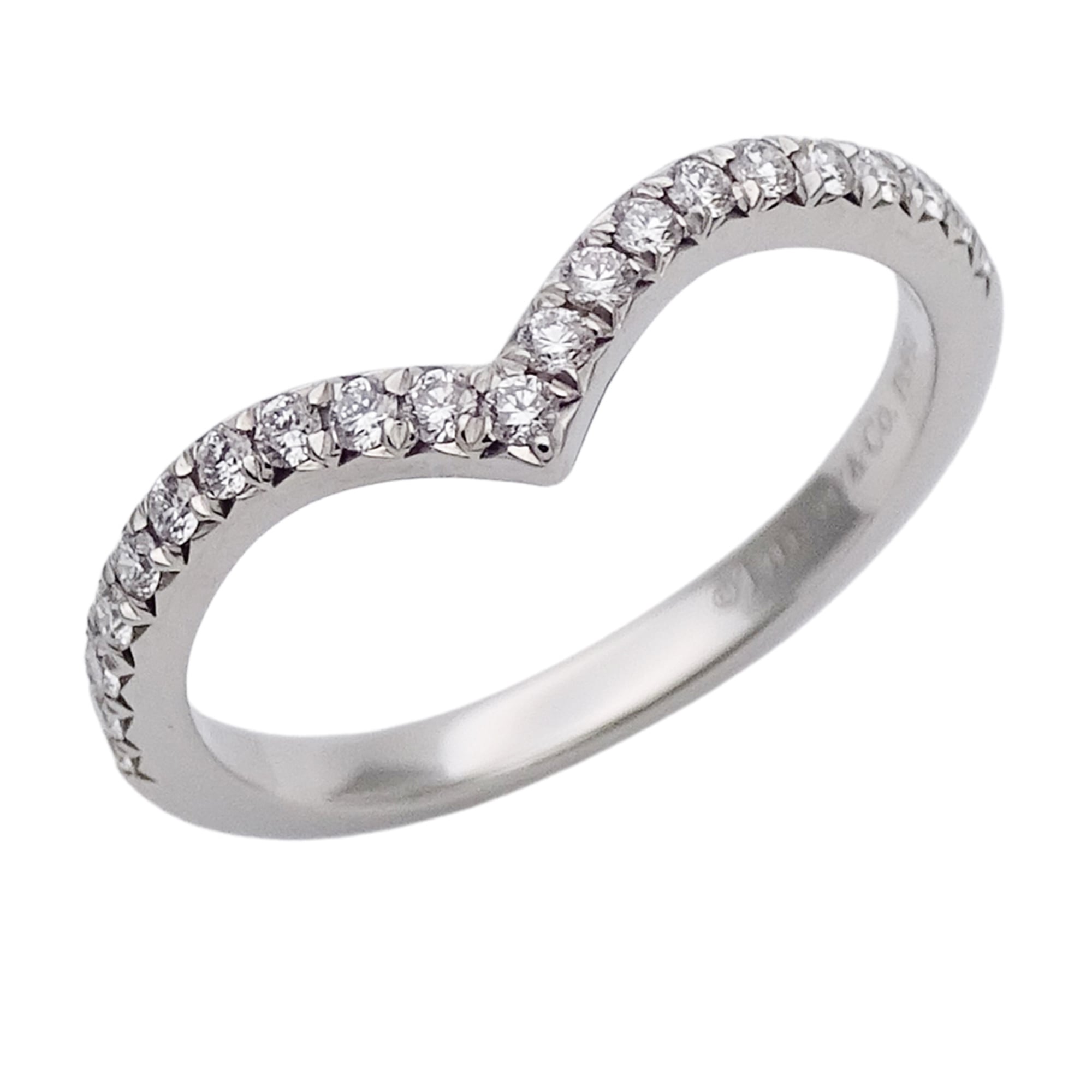 Tiffany Silver Platinum 950 Band Ring (Pre-Owned)