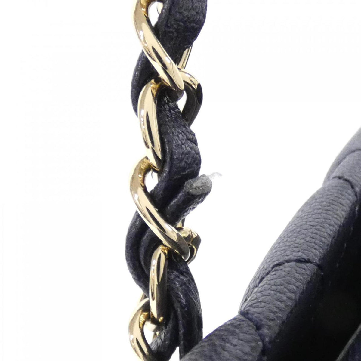Chanel Navy Grained Calfskin Shoulder Bag (Pre-Owned)