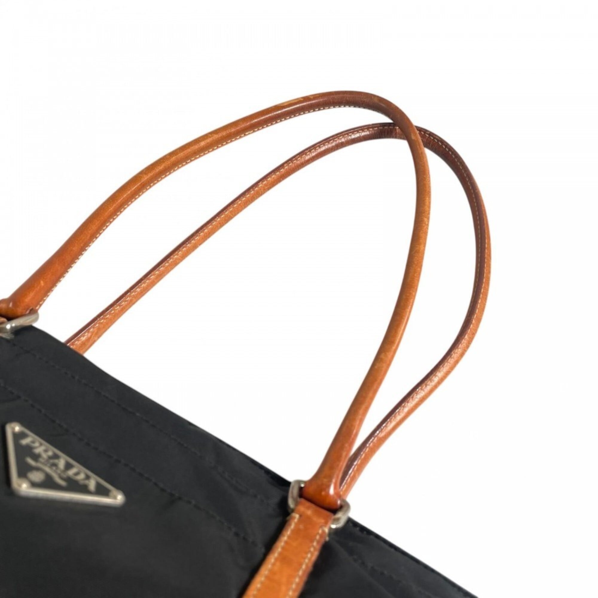 Prada Black Nylon Handbag (Pre-Owned)