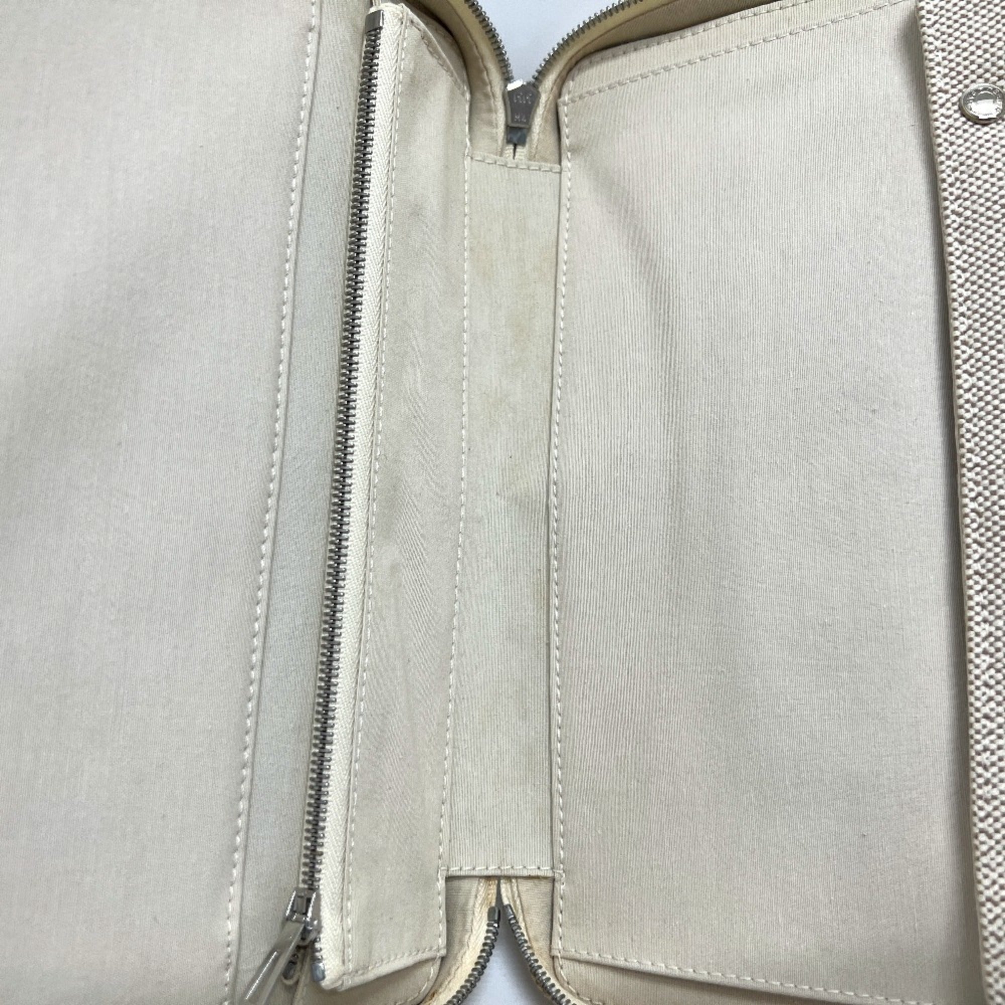 Hermes Beige Brown Yellow Toile H Pouch (Pre-Owned)