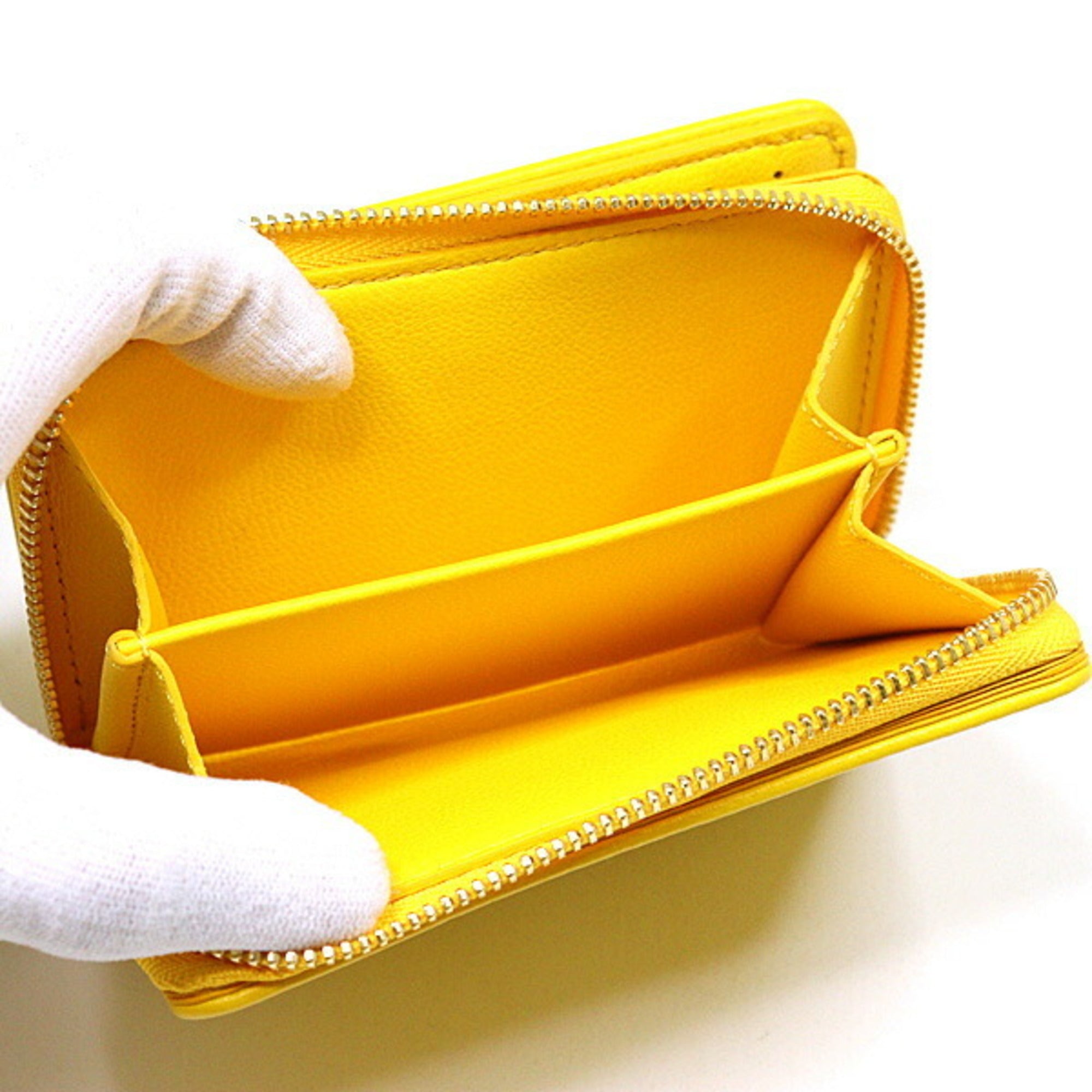 Louis Vuitton Yellow Monogram Empreinte Wallet (Bi-Fold) (Pre-Owned)