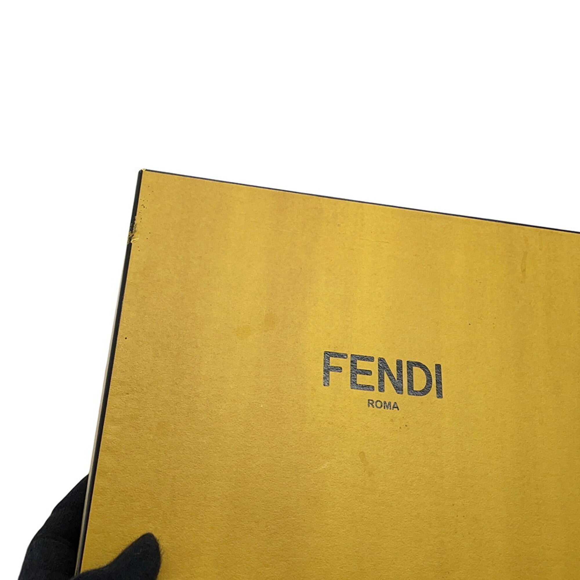 Fendi Bordeaux Purple Leather Chain/Shoulder Wallet (Pre-Owned)