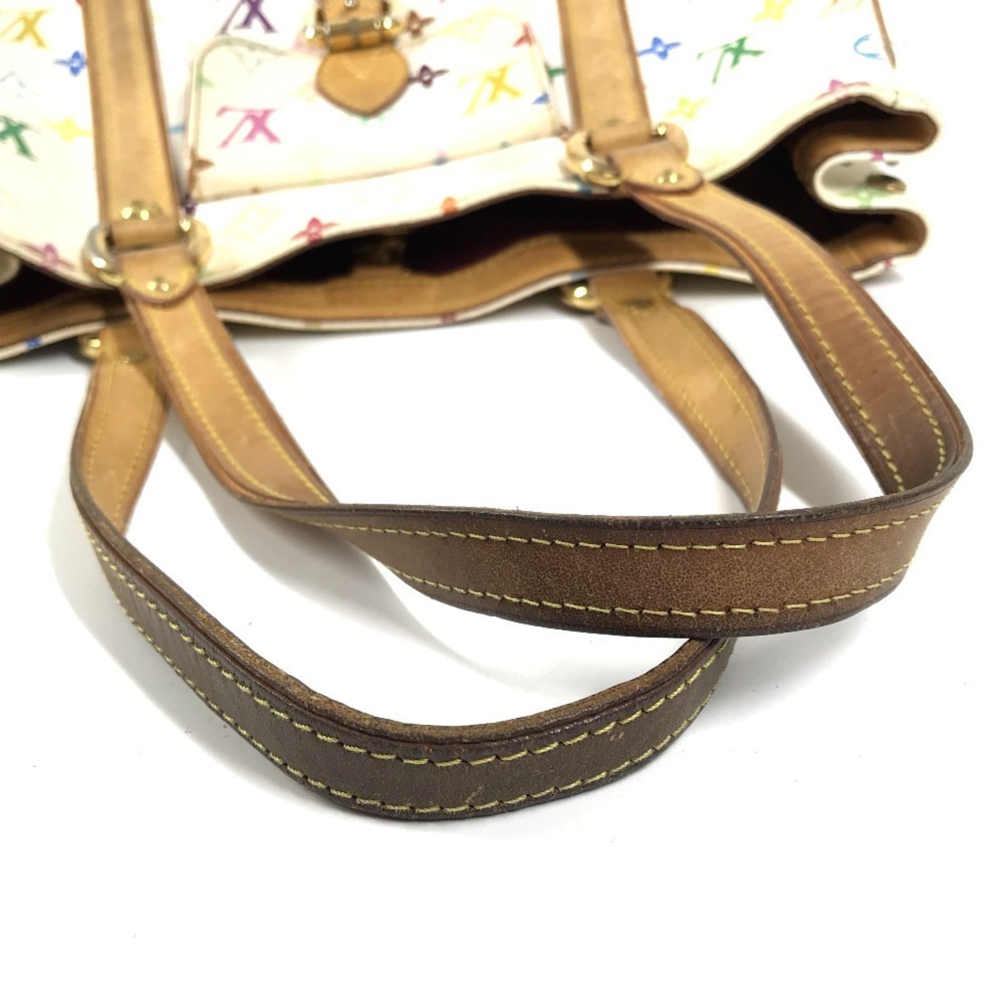 Louis Vuitton Blanc Monogram Multicolore Shoulder Bag Tote Bag (Pre-Owned)