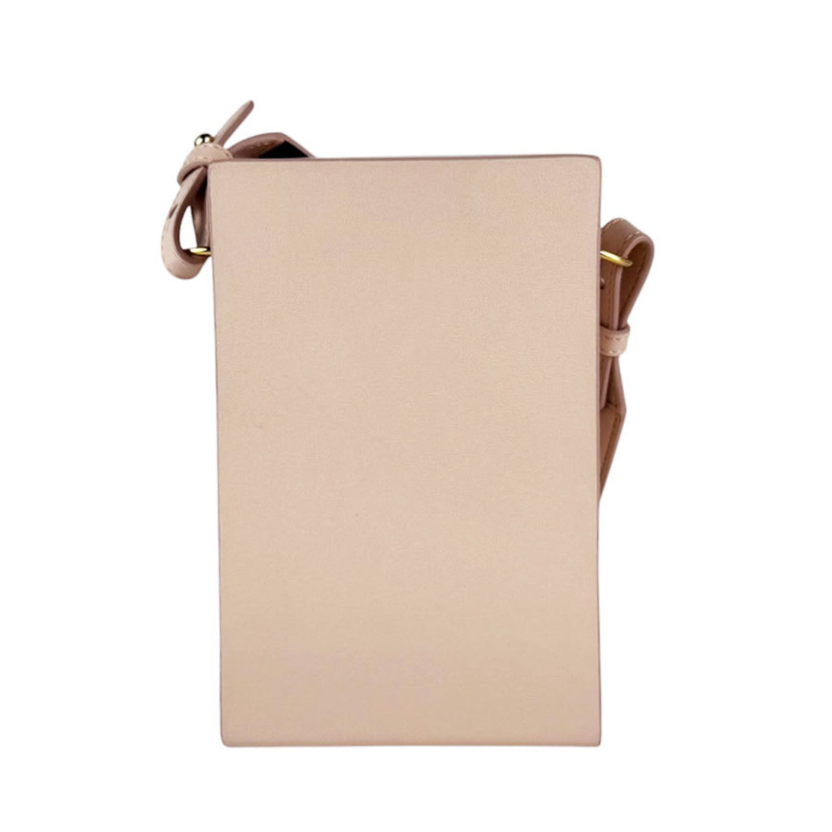 Fendi Pink Beige Leather Shoulder Bag (Pre-Owned)