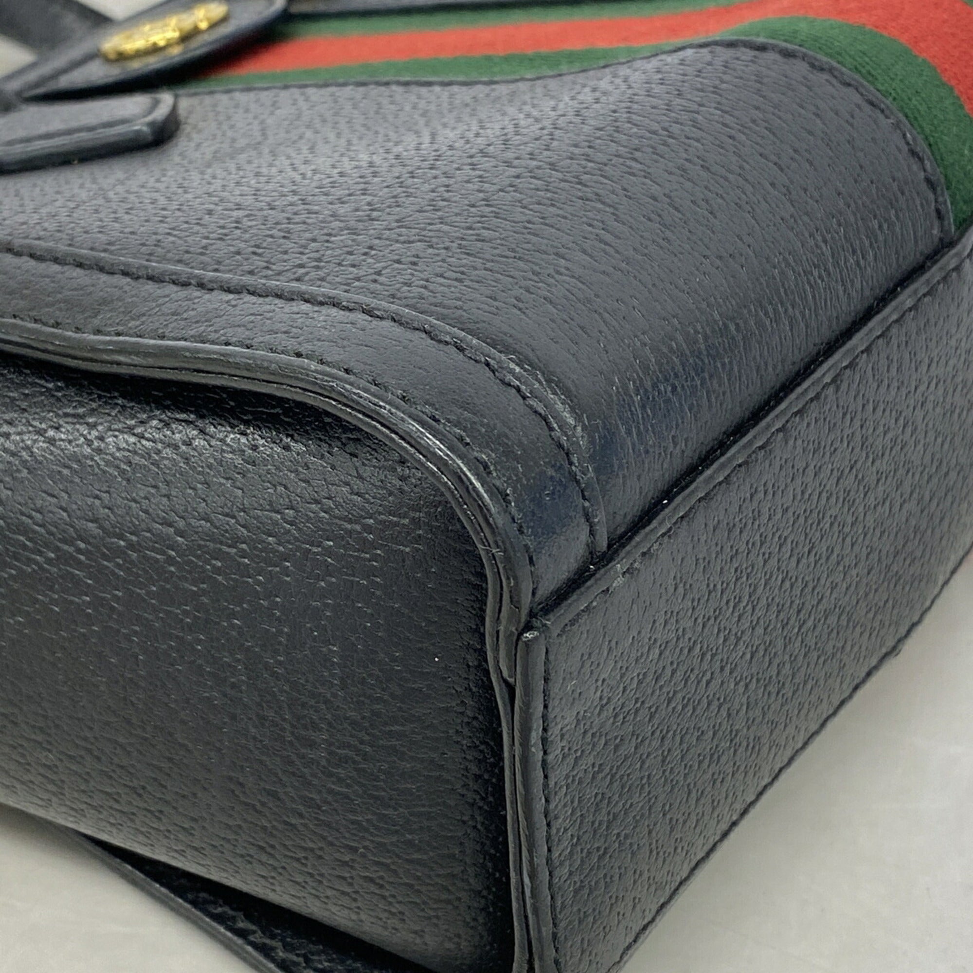 Gucci Black Leather Handbag (Pre-Owned)