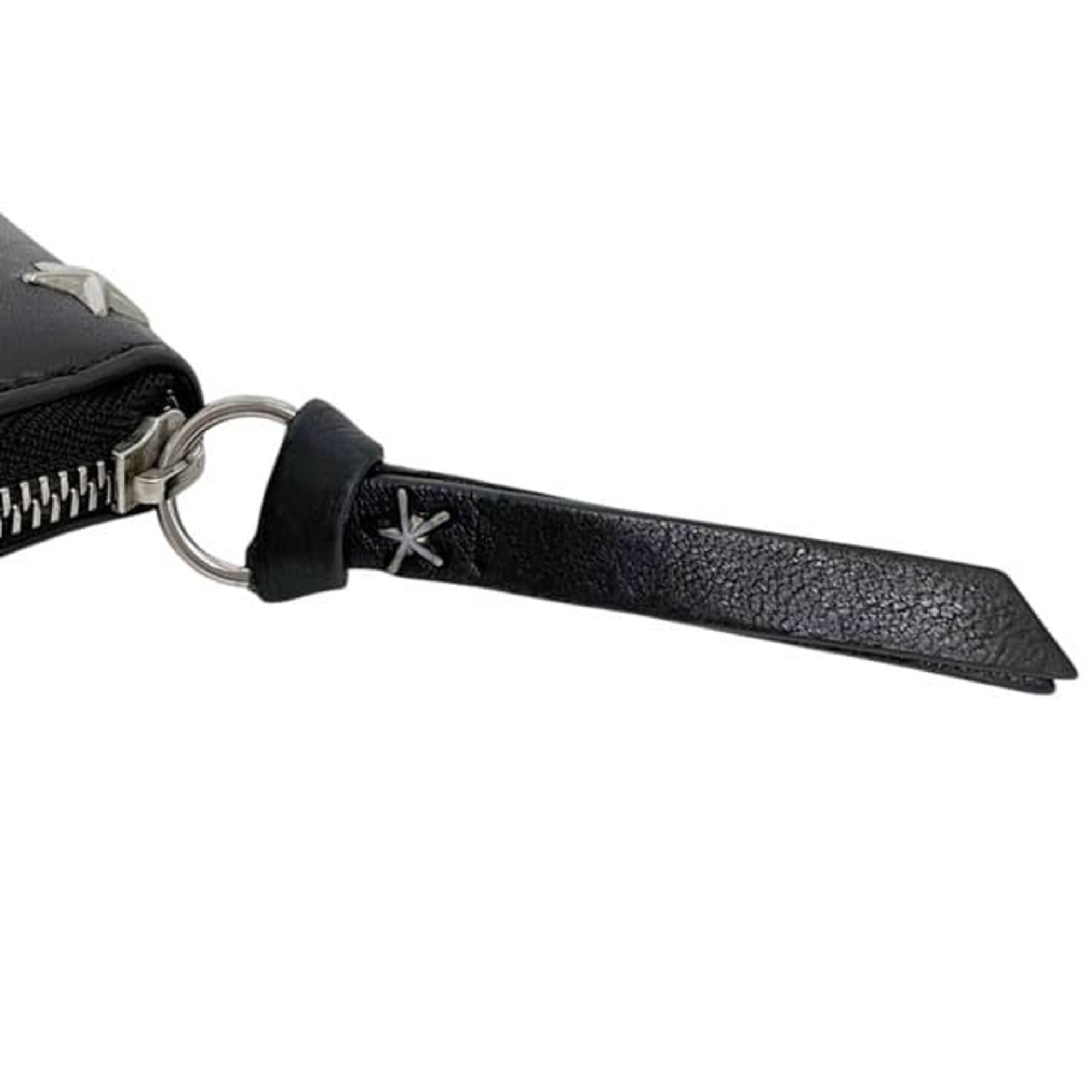 Jimmy Choo Black Leather Long Wallet (Bi-Fold) (Pre-Owned)