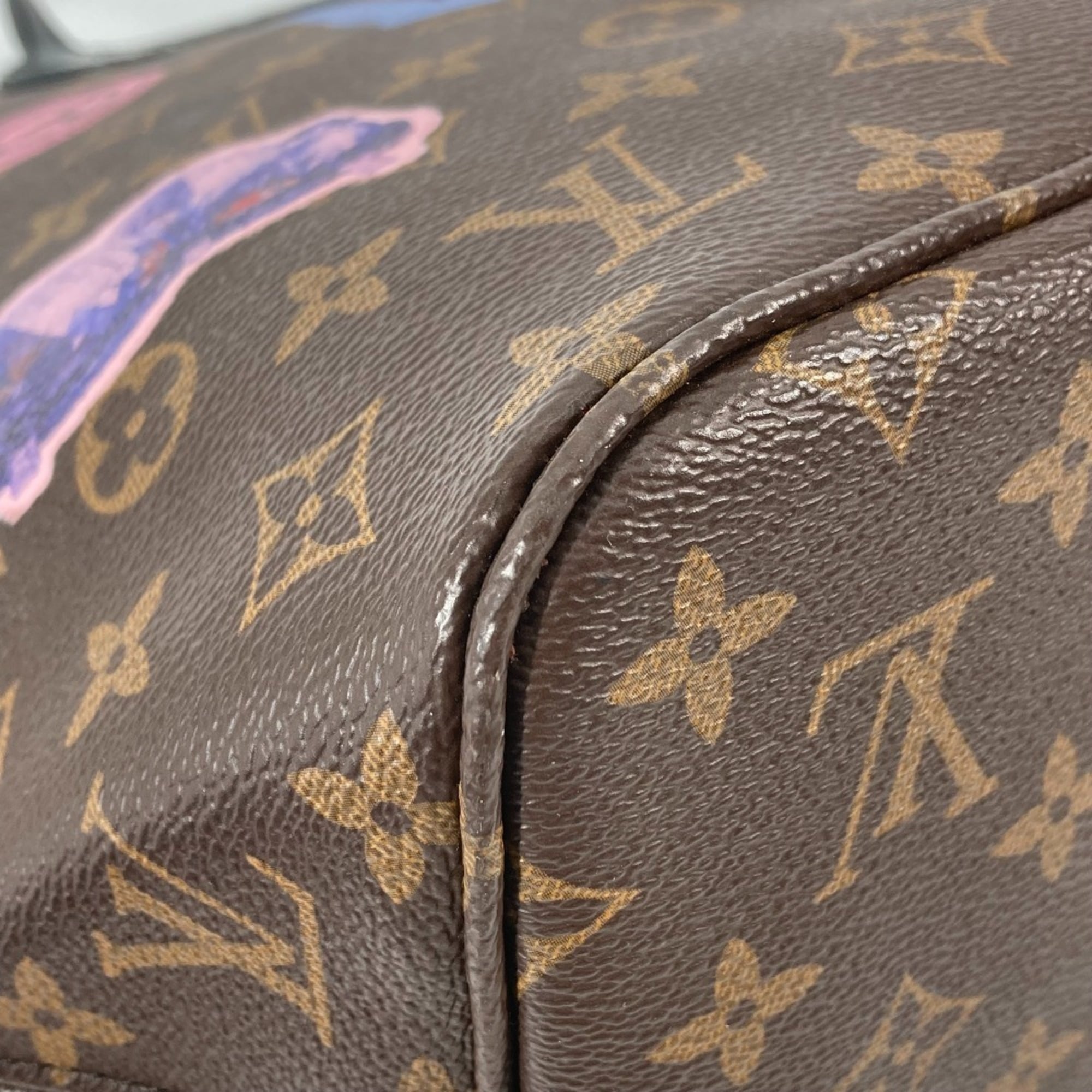 Louis Vuitton Black Brown Monogram Shoulder Bag Tote Bag (Pre-Owned)