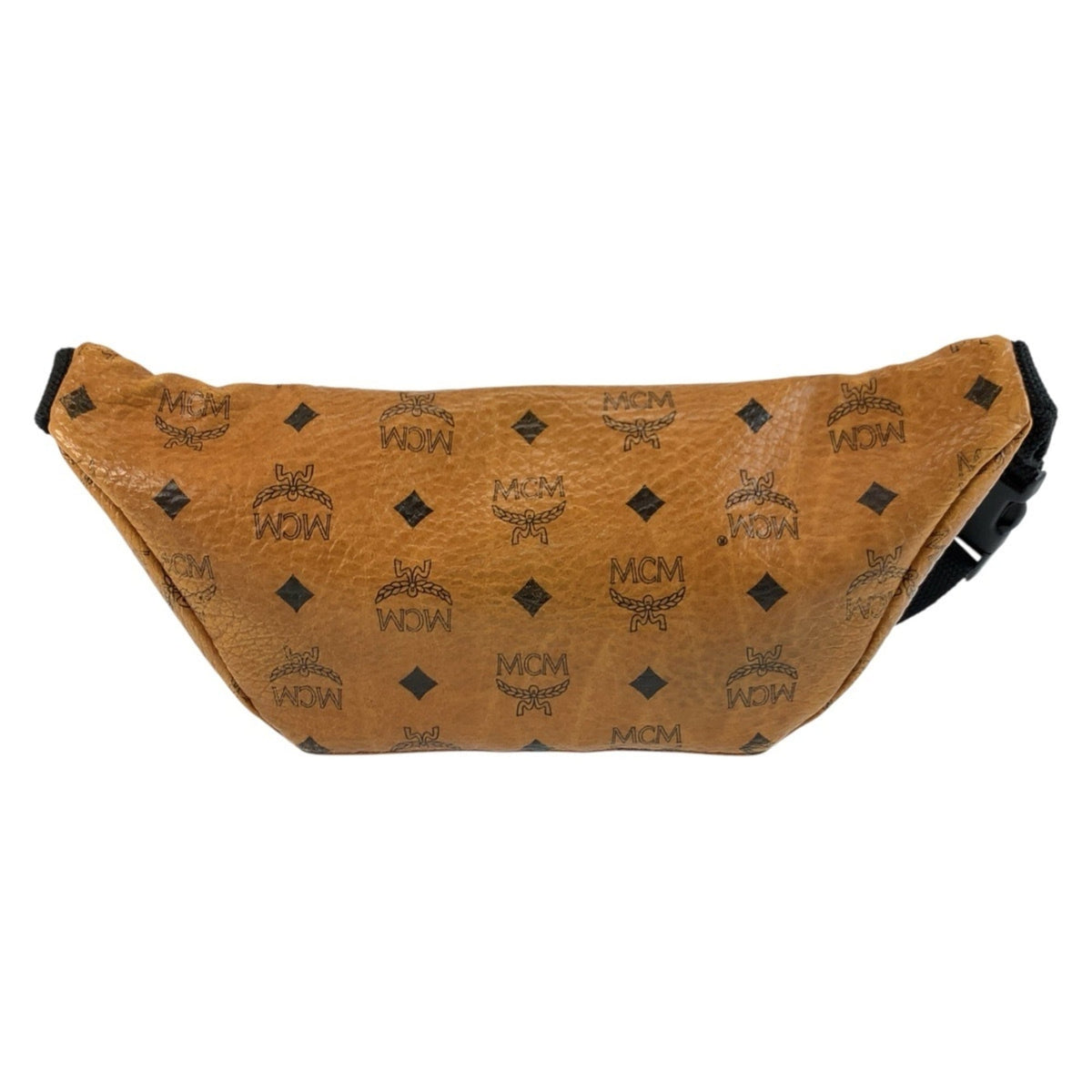 Mcm Brown Pvc Pouch Sling Bag (Pre-Owned)