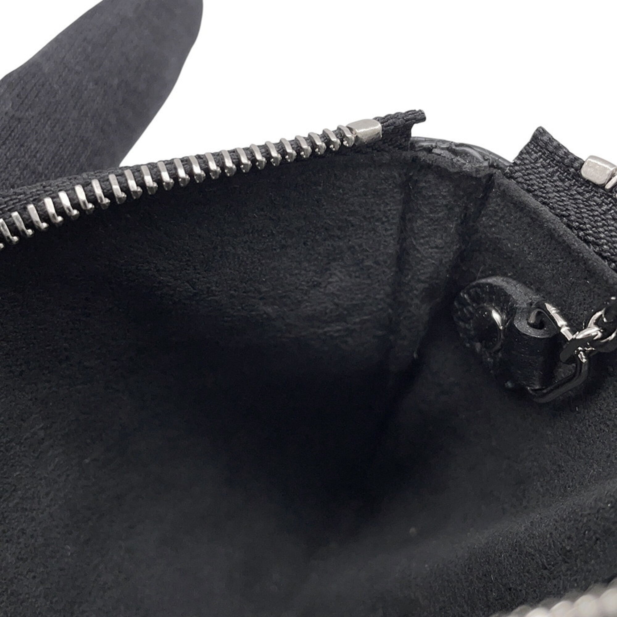 Louis Vuitton Mahina Black Noir Mahina Leather Coin Purse/Coin Case (Pre-Owned)