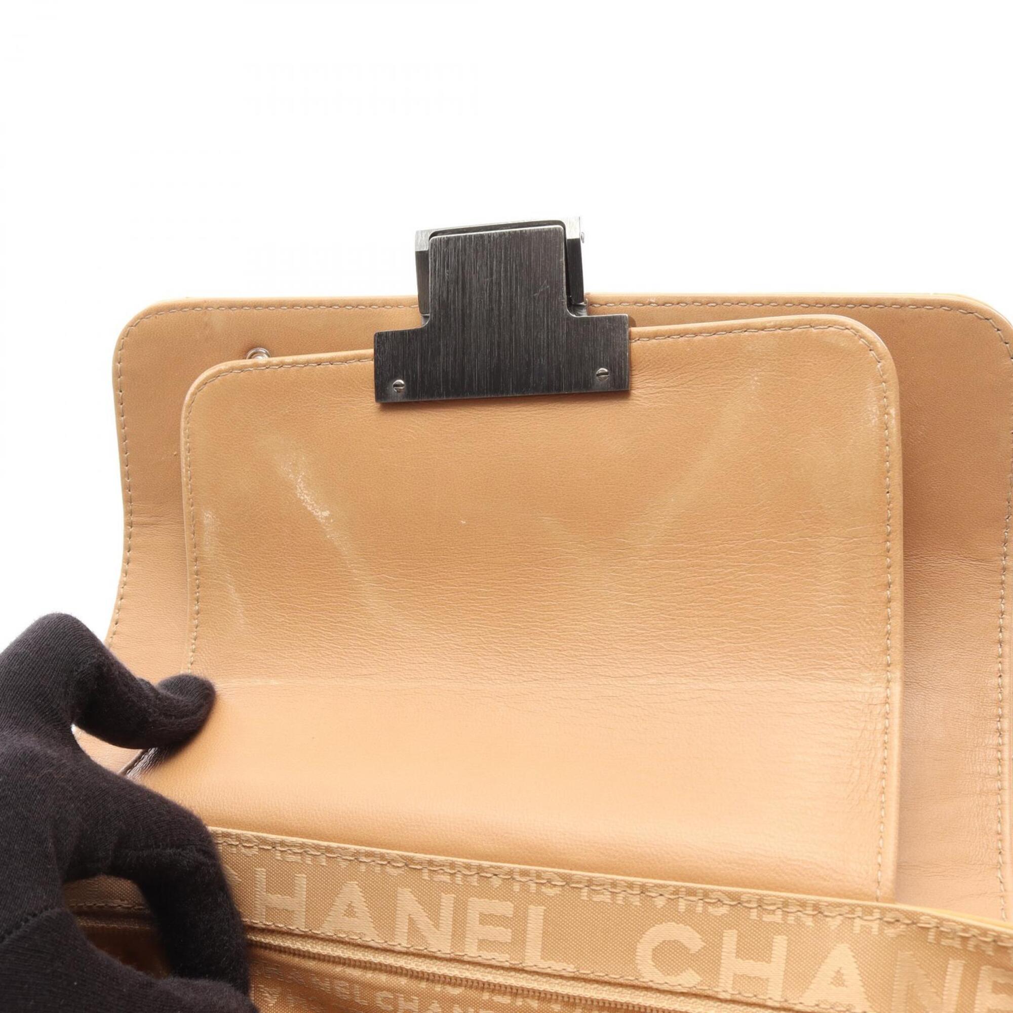 Chanel Yellow Leather Handbag Shoulder Bag (Pre-Owned)