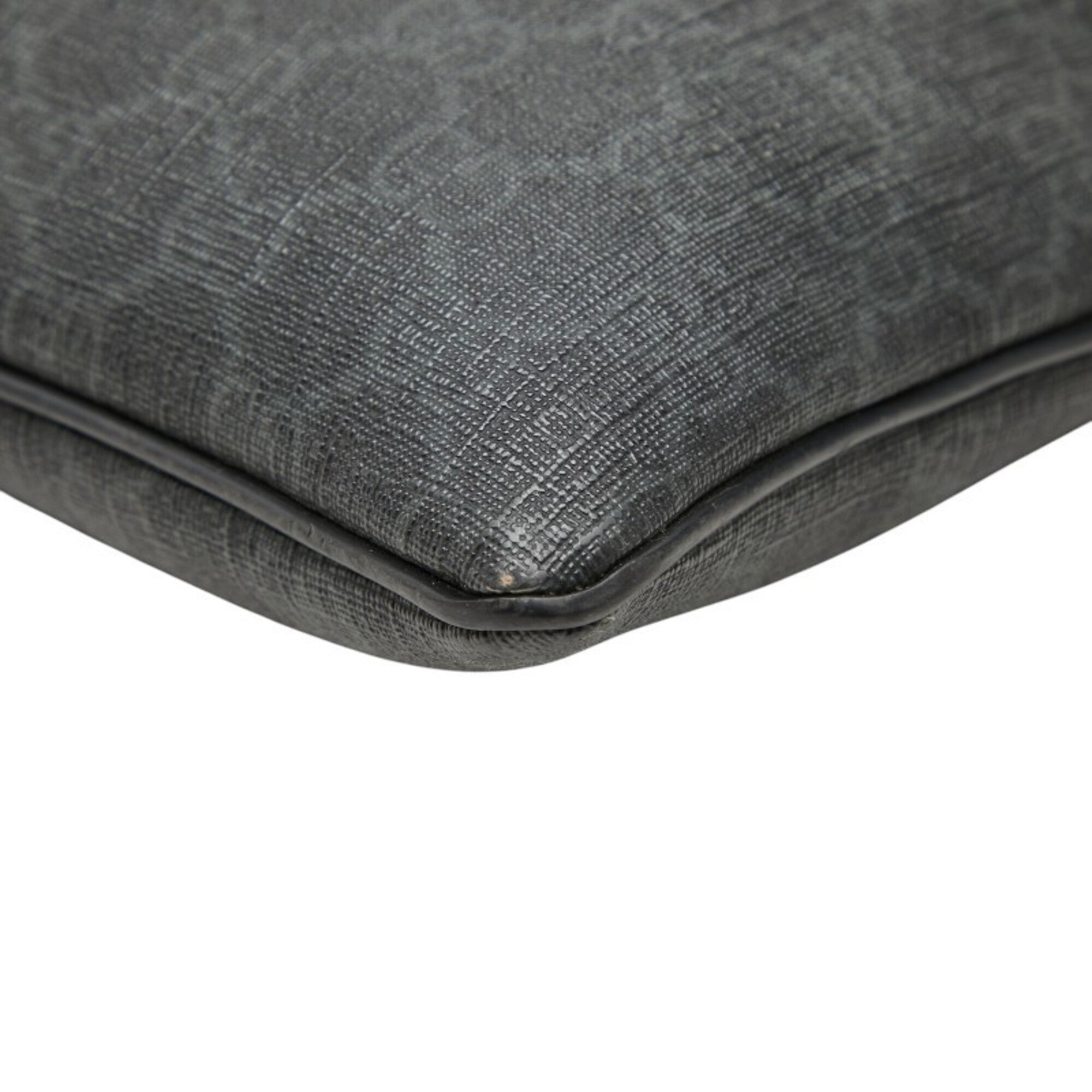 Gucci Black Gray Gg Supreme Shoulder Bag (Pre-Owned)