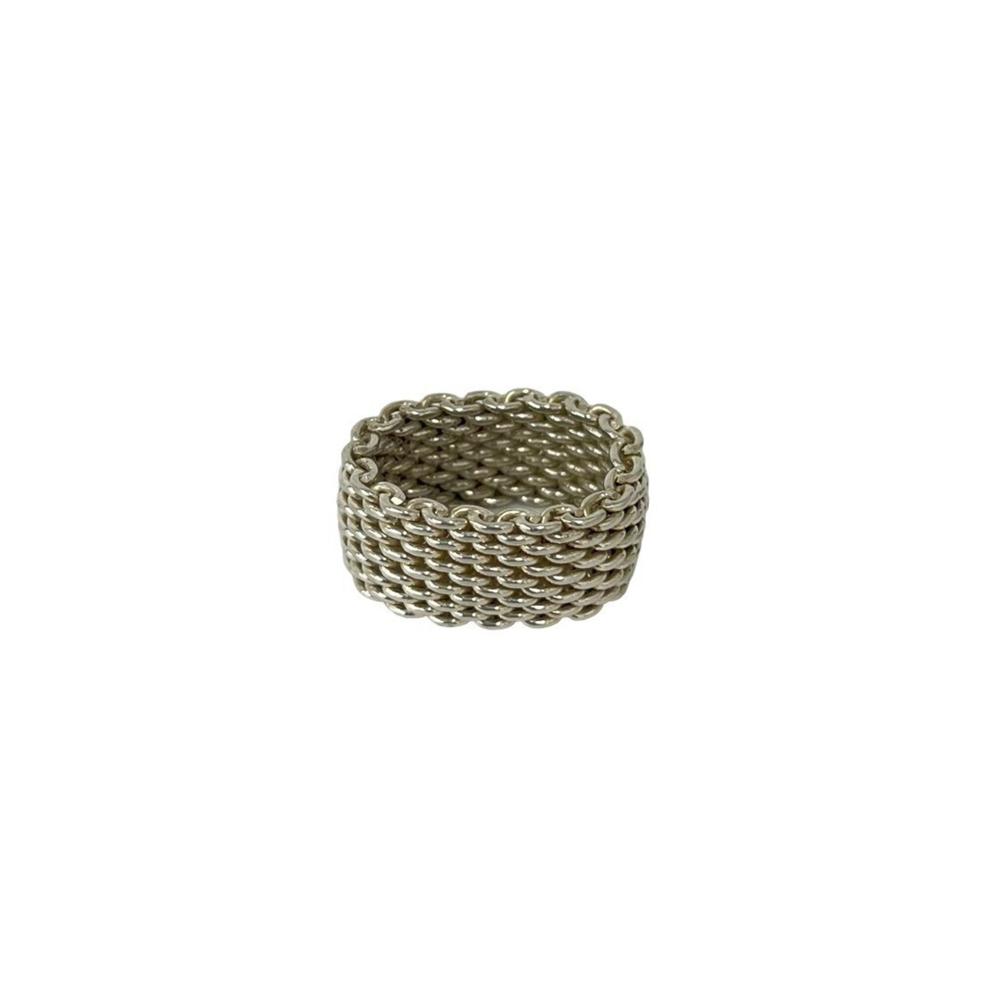 Tiffany Silver Silver 925 Band Ring (Pre-Owned)