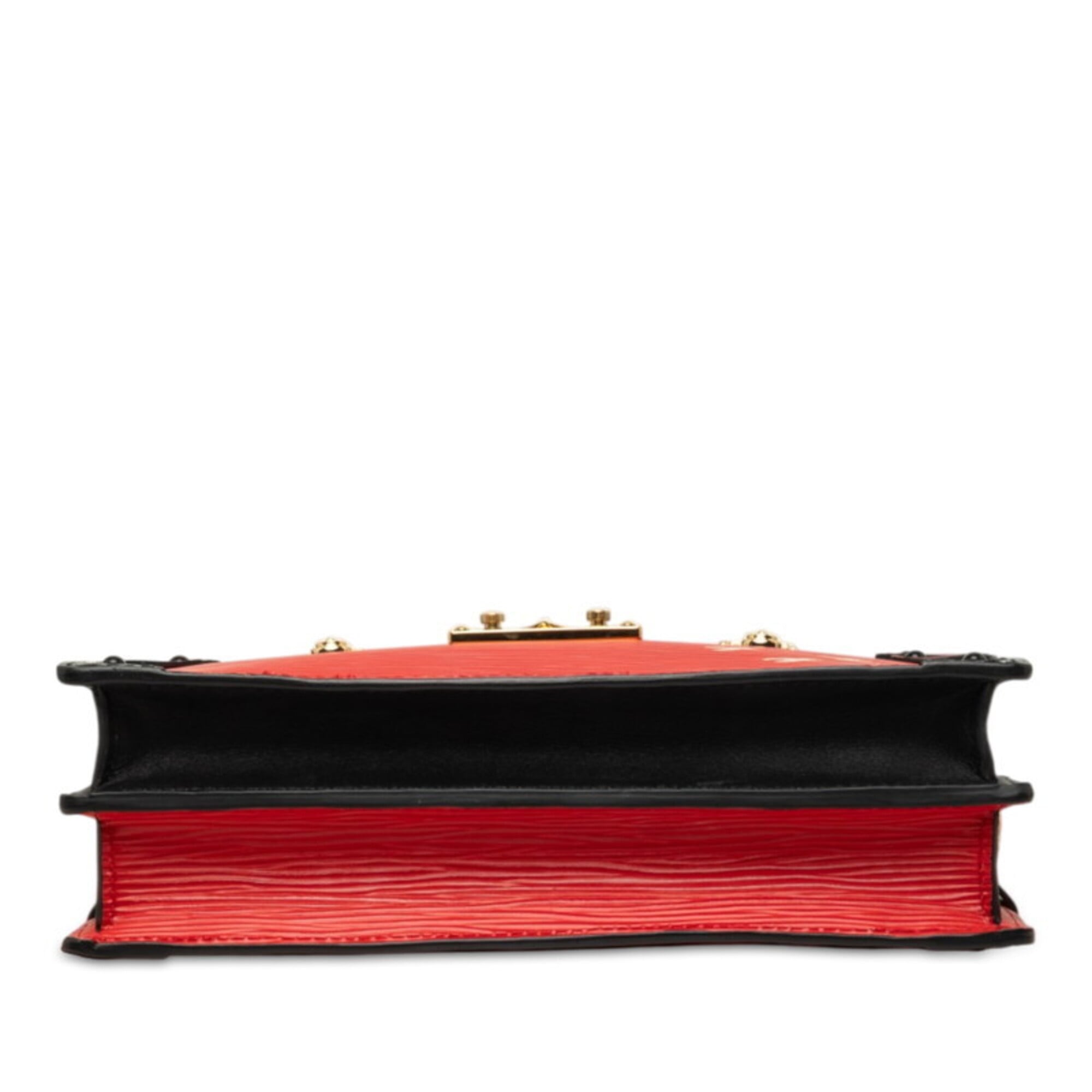 Louis Vuitton Epi Black Red Color Rouge Leather Shoulder Bag (Pre-Owned)