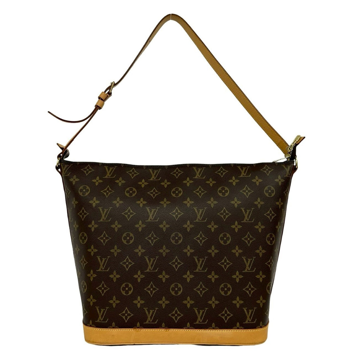 Louis Vuitton Brown Leather Pvc Pouch Shoulder Bag (Pre-Owned)