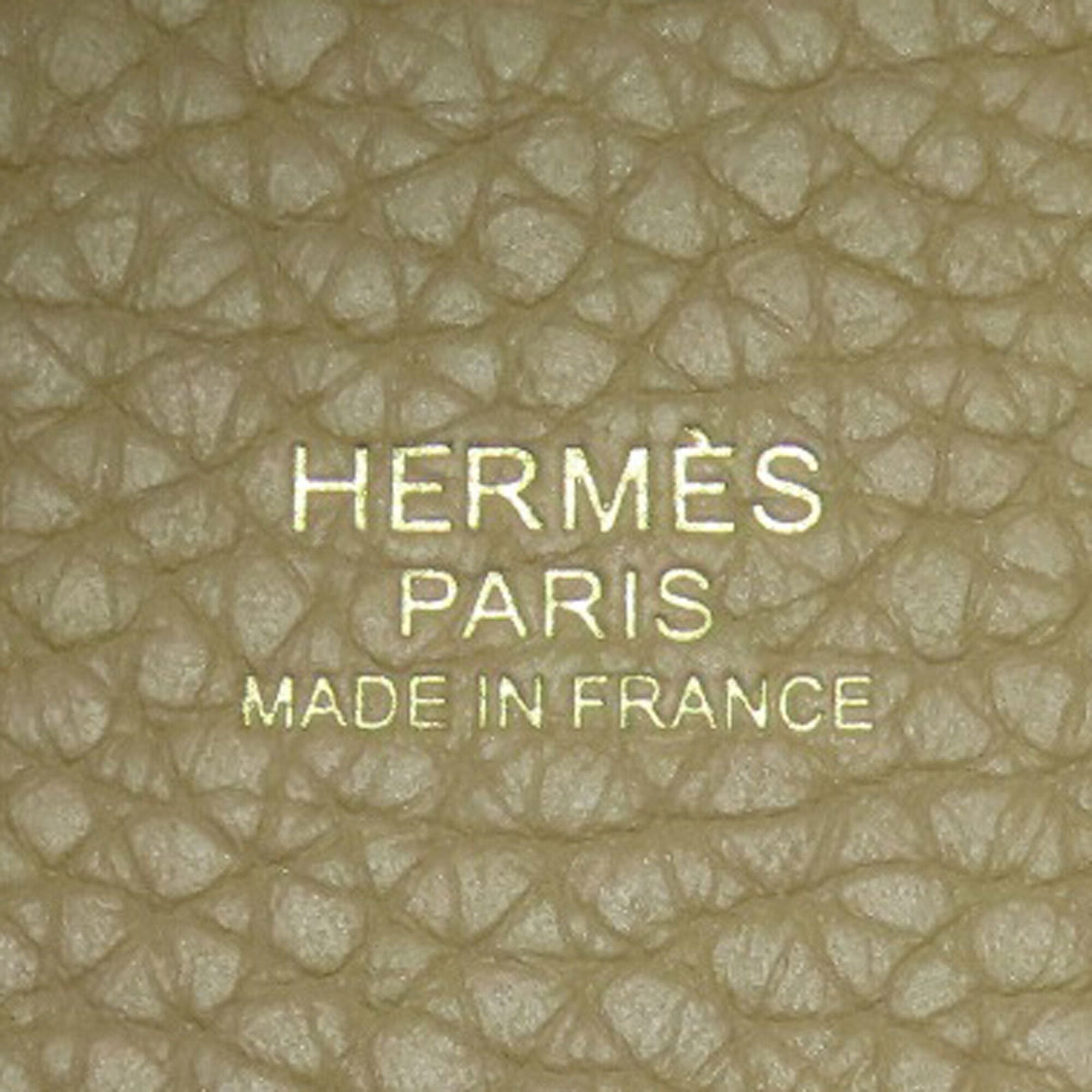 Hermes Beige Brown Taurillon Clemence Leather Handbag (Pre-Owned)