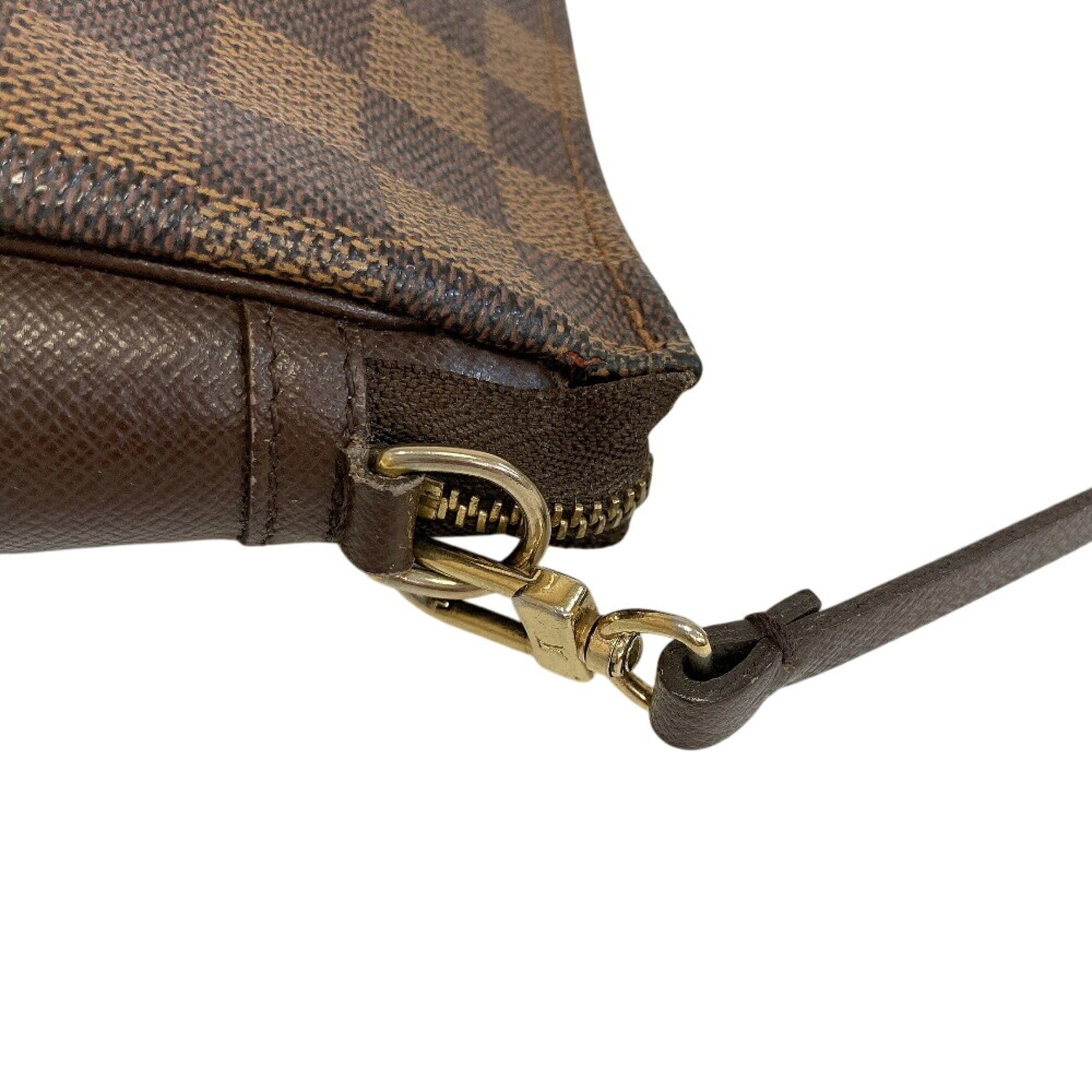 Louis Vuitton Brown Leather Pouch (Pre-Owned)