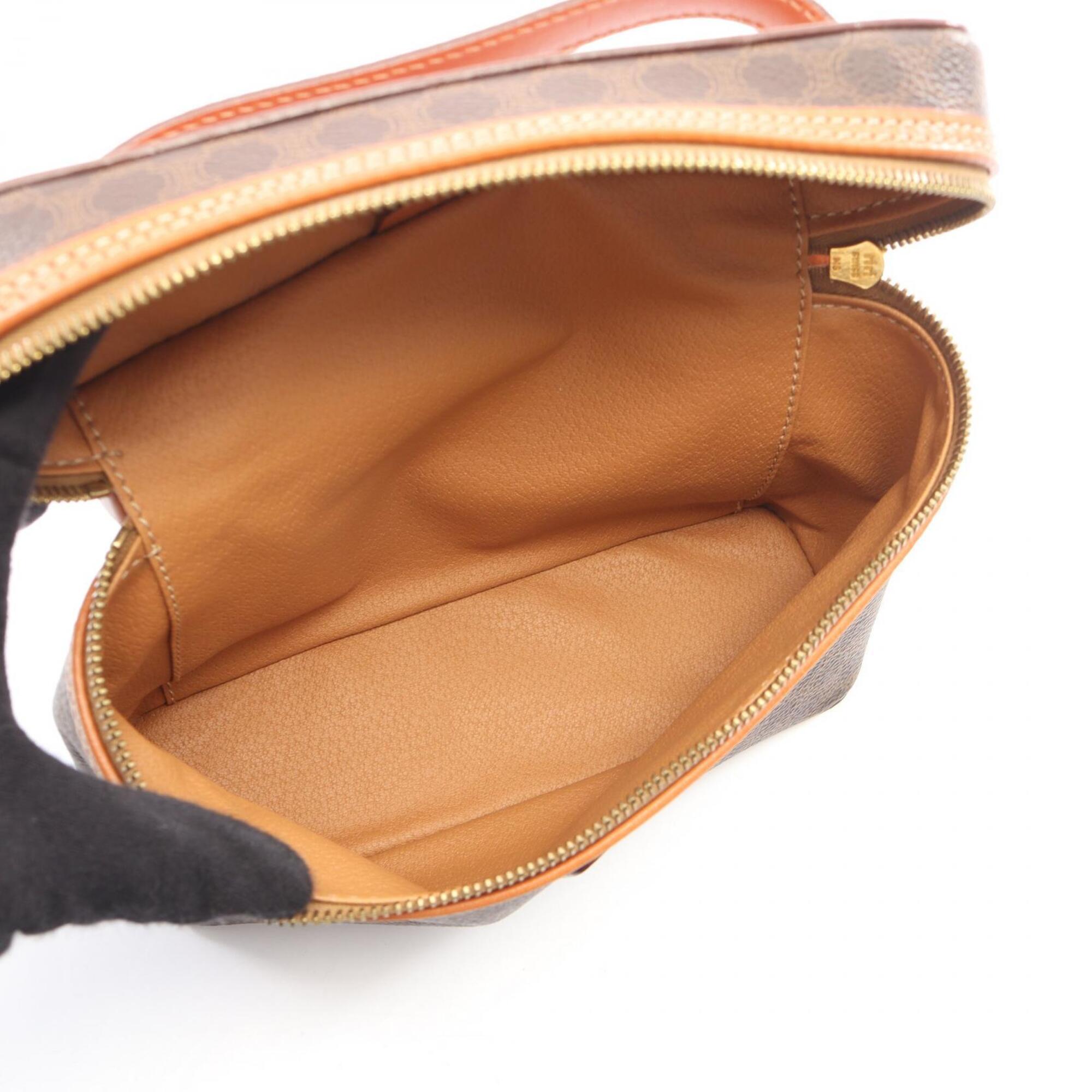 Celine Brown Coated Canvas Leather Handbag (Pre-Owned)