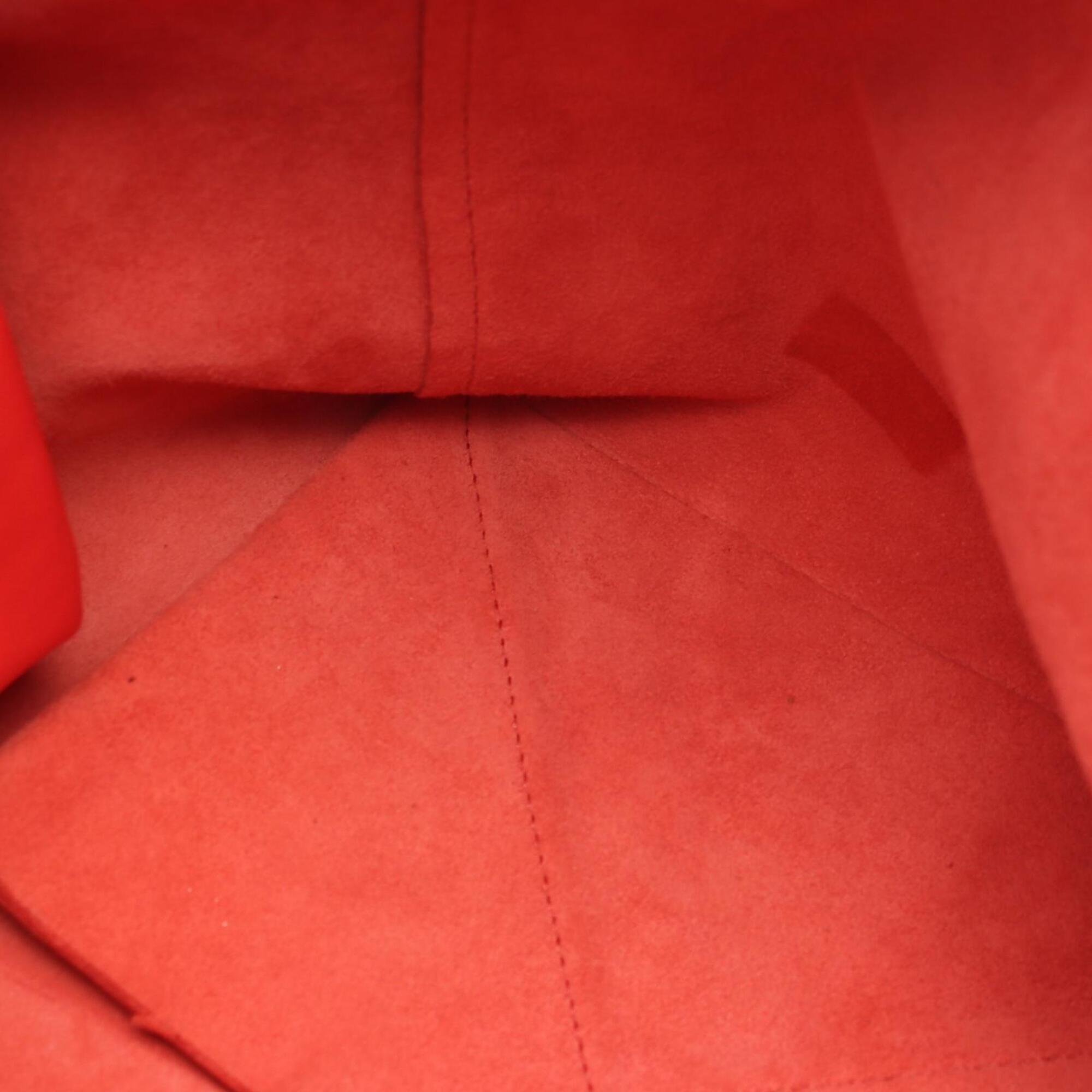 Celine Red Color Leather Handbag Tote Bag (Pre-Owned)