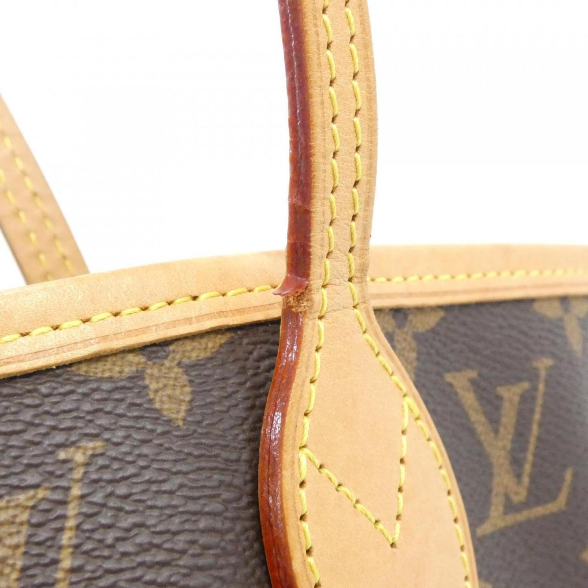 Louis Vuitton Marron Coated Canvas Handbag Pouch (Pre-Owned)