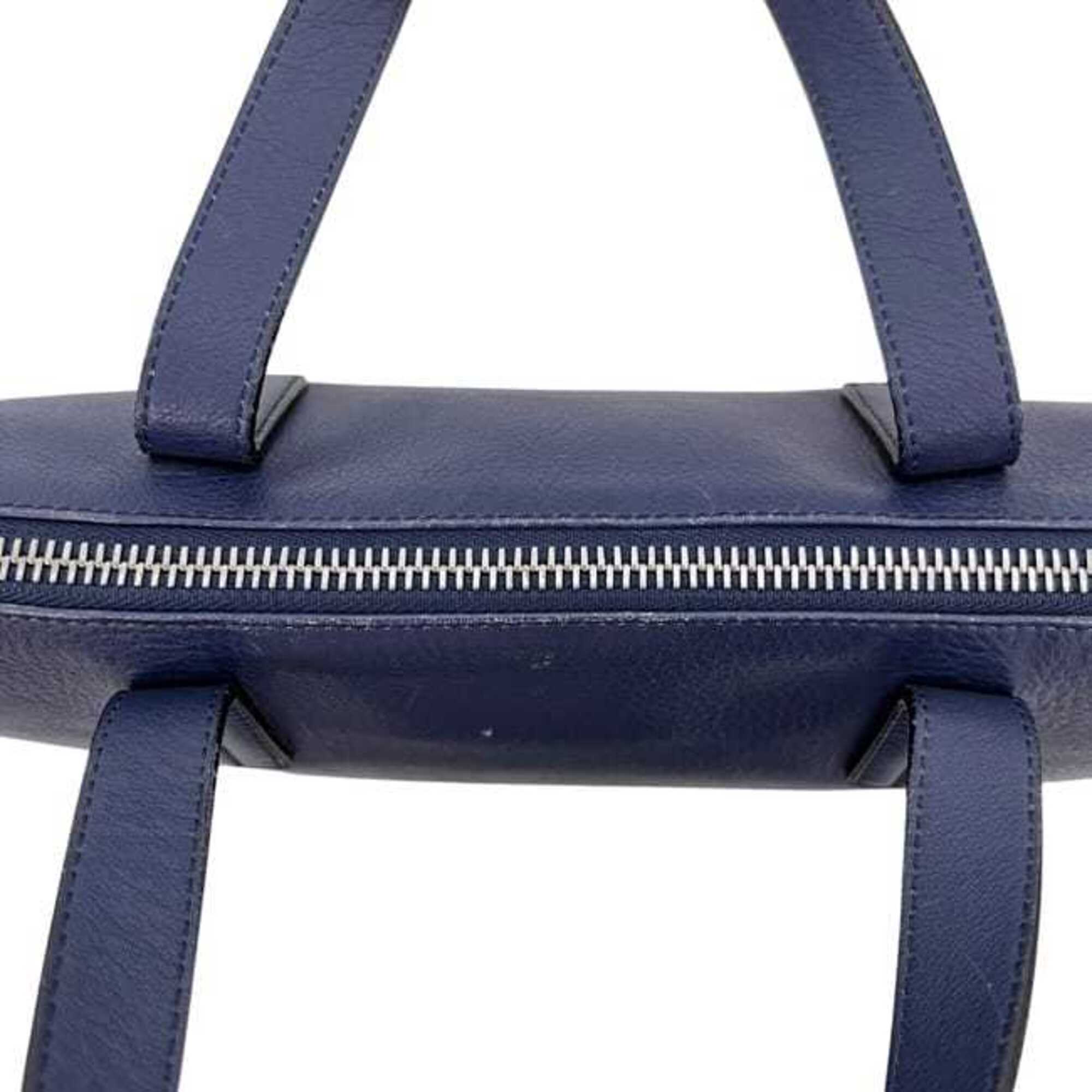 Loewe Navy Leather Briefcase (Pre-Owned)
