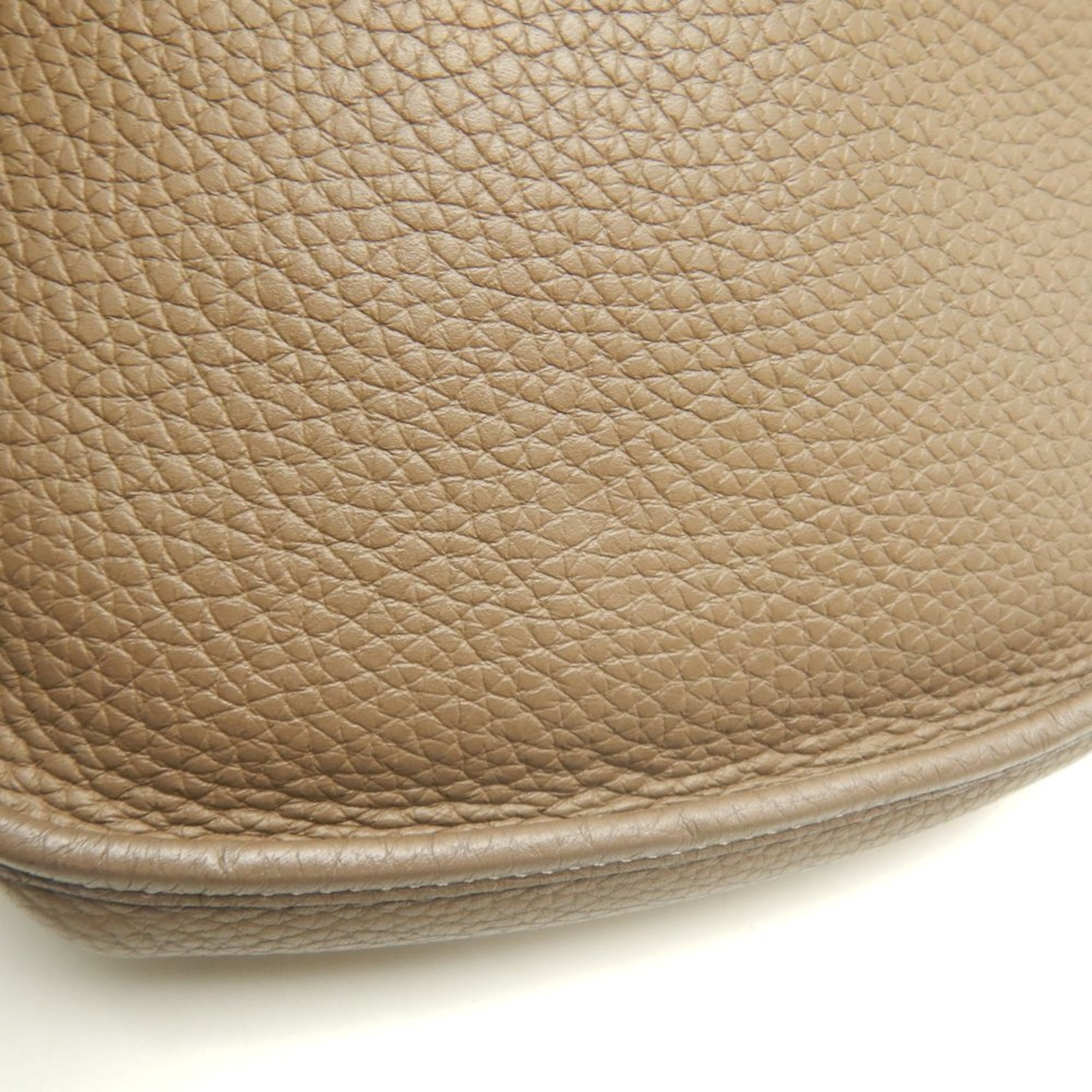 Hermes Etoupe Gray Togo Leather Shoulder Bag (Pre-Owned)