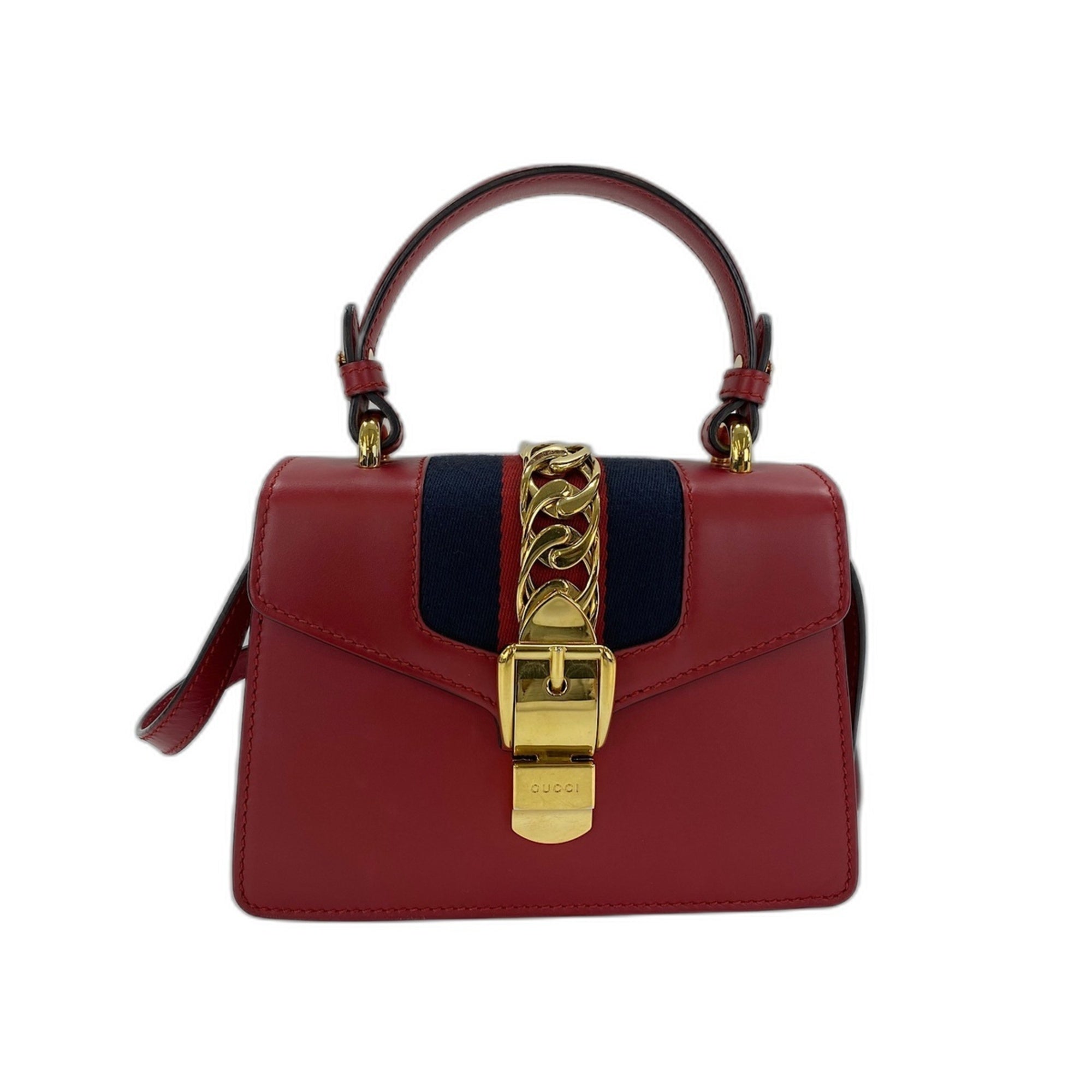 Gucci Red Color Handbag (Pre-Owned)
