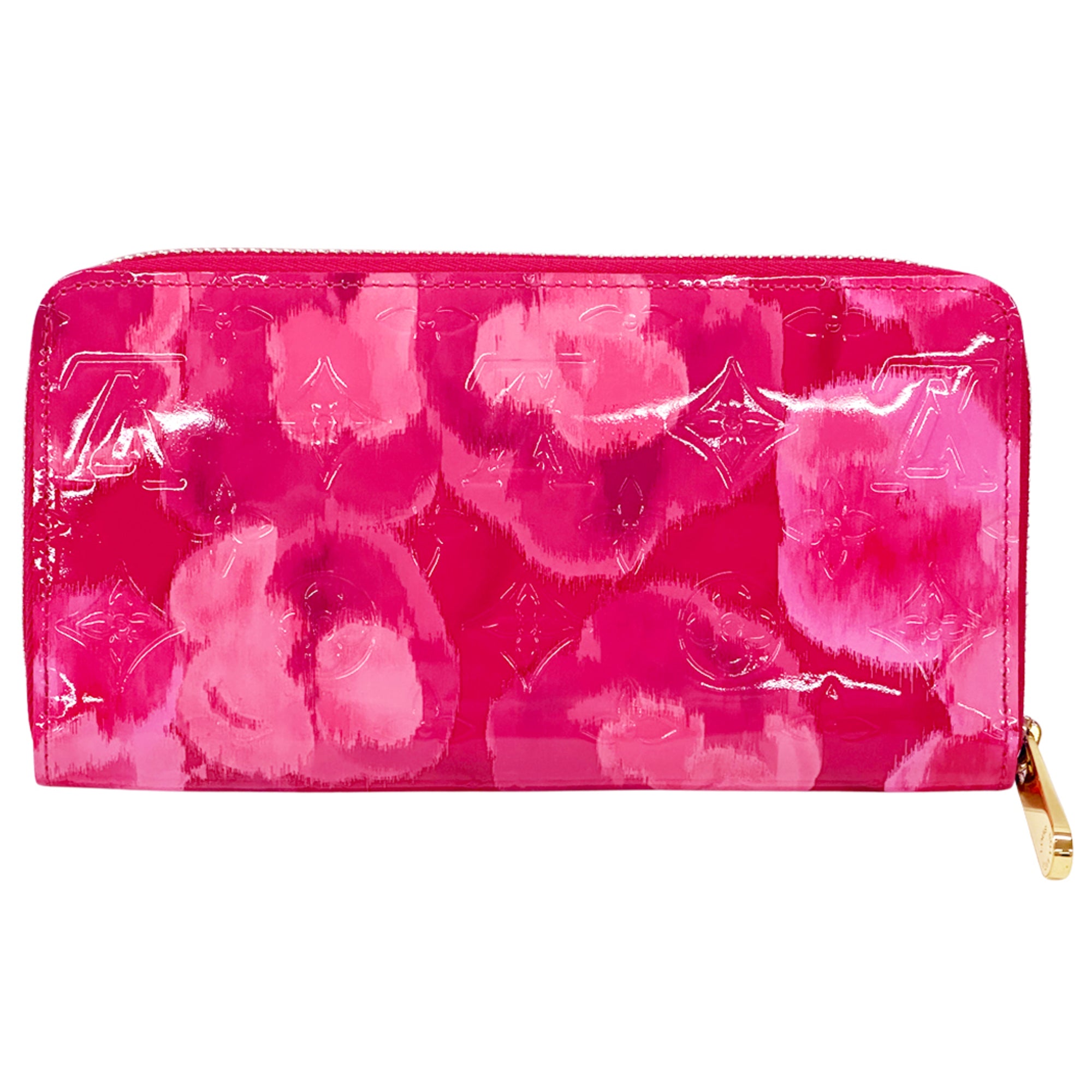 Louis Vuitton Indian Rose Pink Monogram Vernis Long Wallet (Bi-Fold) (Pre-Owned)
