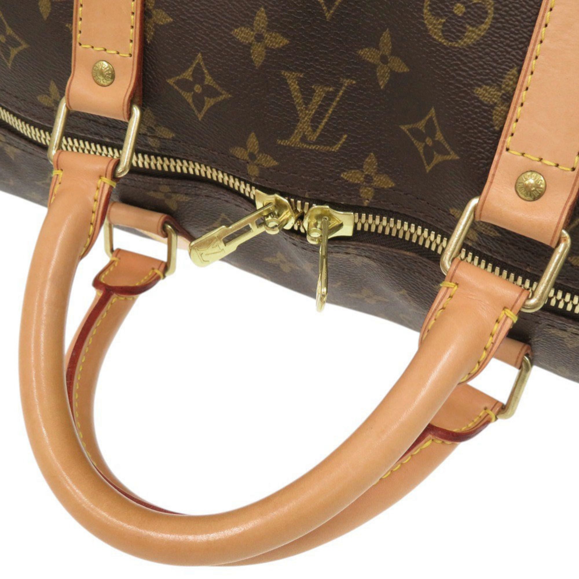 Louis Vuitton Brown Monogram Canvas Boston Bag (Pre-Owned)