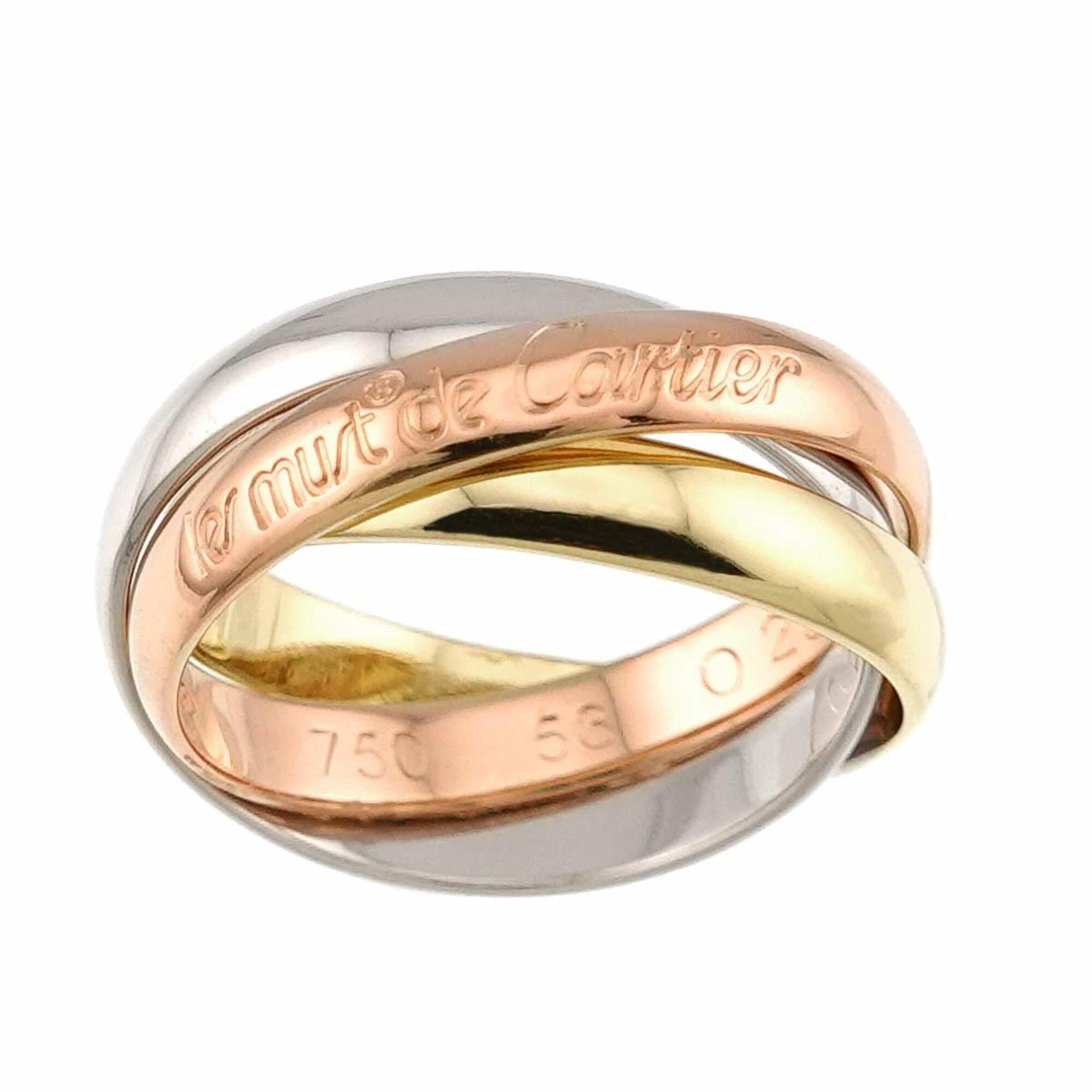 Cartier Yellow Gold (18K) Pink Gold (18K) White Gold (18K) Band Ring (Pre-Owned)