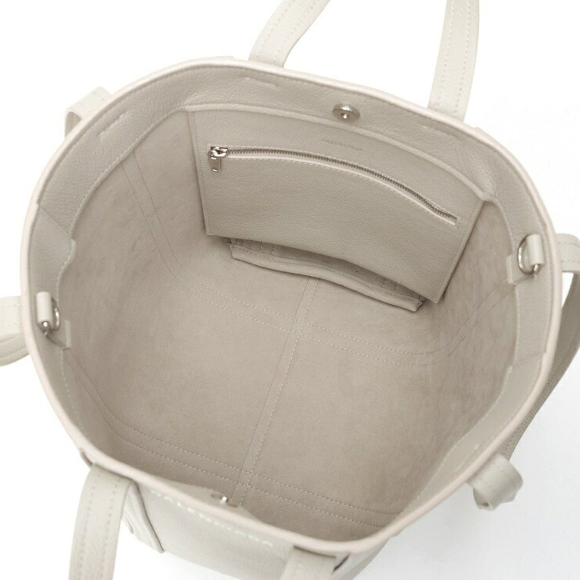 Balenciaga Grayish Leather Tote Bag (Pre-Owned)