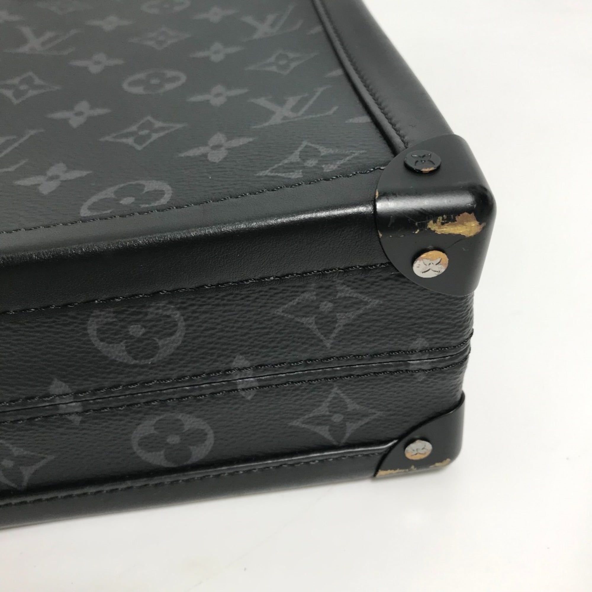 Louis Vuitton Monogram Eclipse Black Monogram Eclipse Briefcase Handbag Shoulder Bag (Pre-Owned)