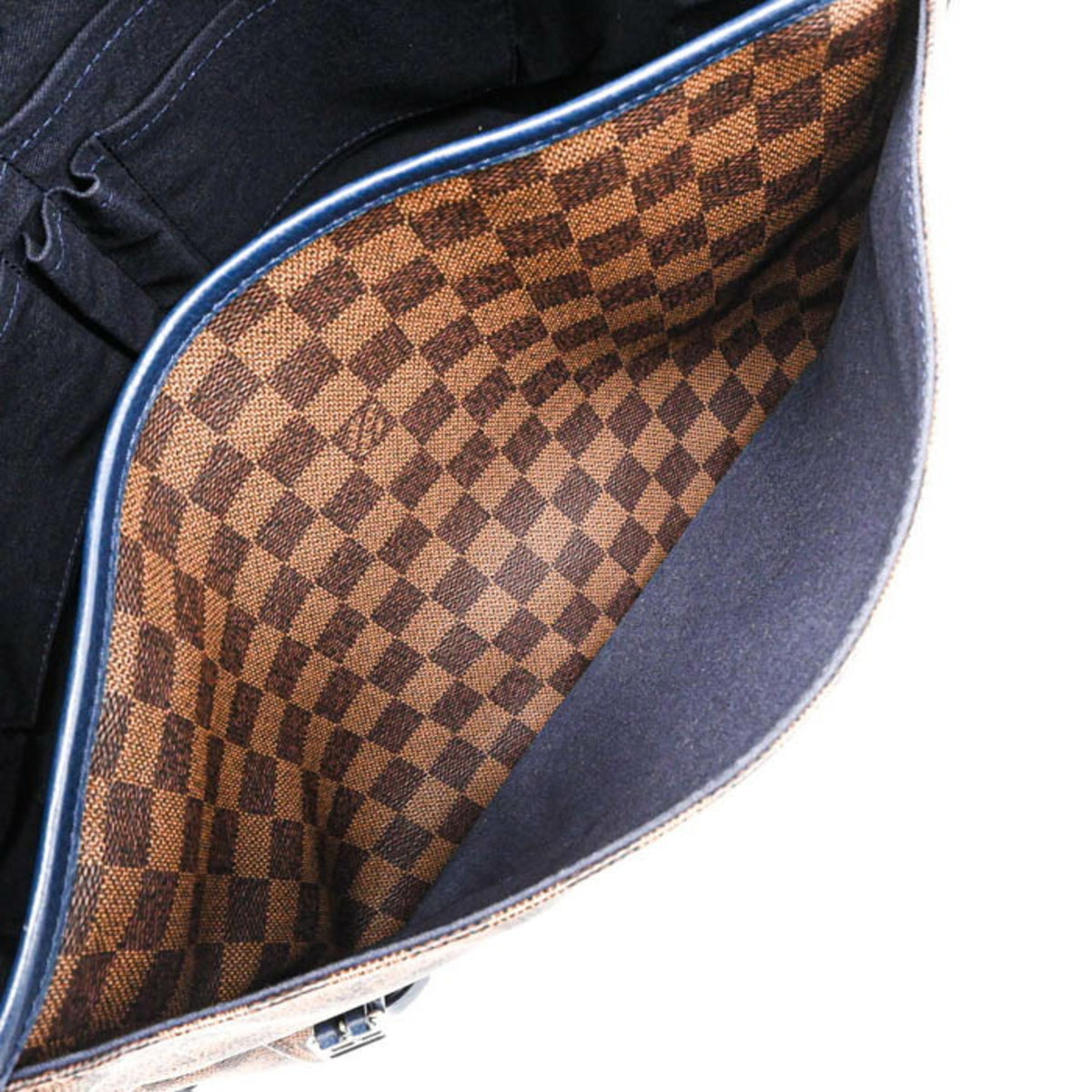 Louis Vuitton Damier Brown Dark Navy Damier Canvas Crossbody Bag Shoulder Bag (Pre-Owned)
