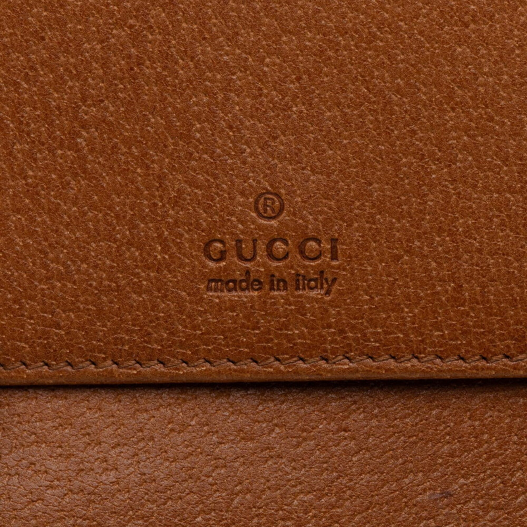 Gucci Brown Leather Wallet (Bi-Fold) (Pre-Owned)
