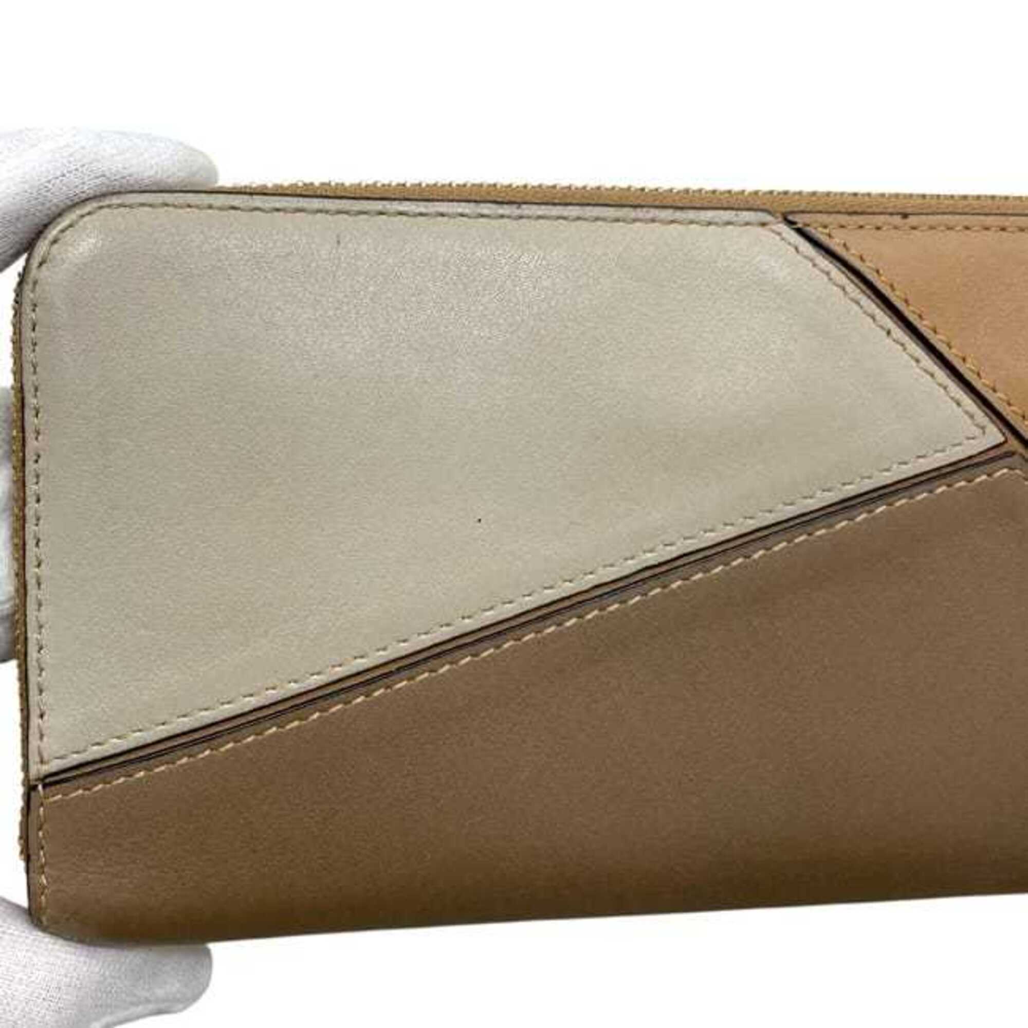 Loewe Brown Leather Long Wallet (Bi-Fold) (Pre-Owned)