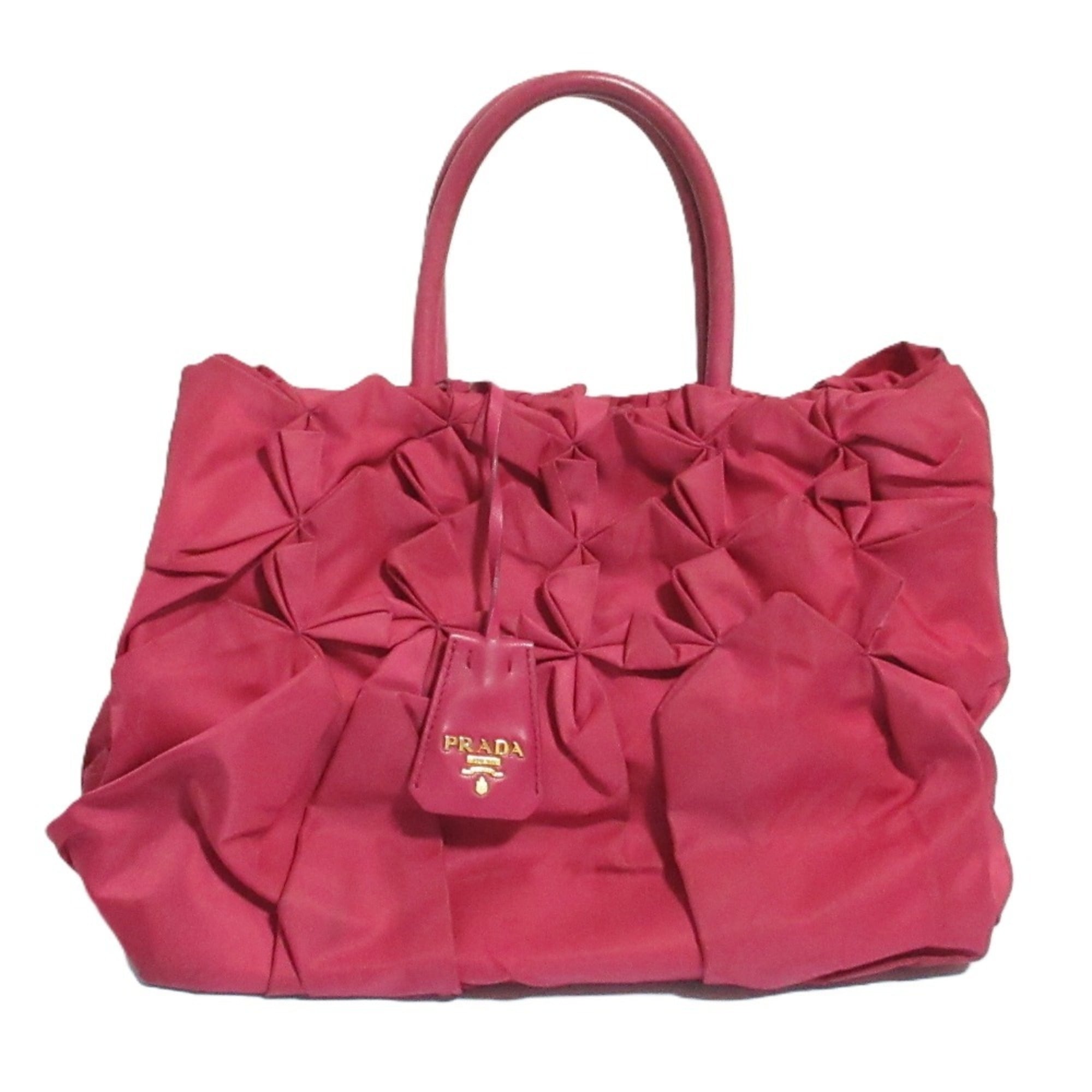 Prada Pink Nylon Handbag (Pre-Owned)