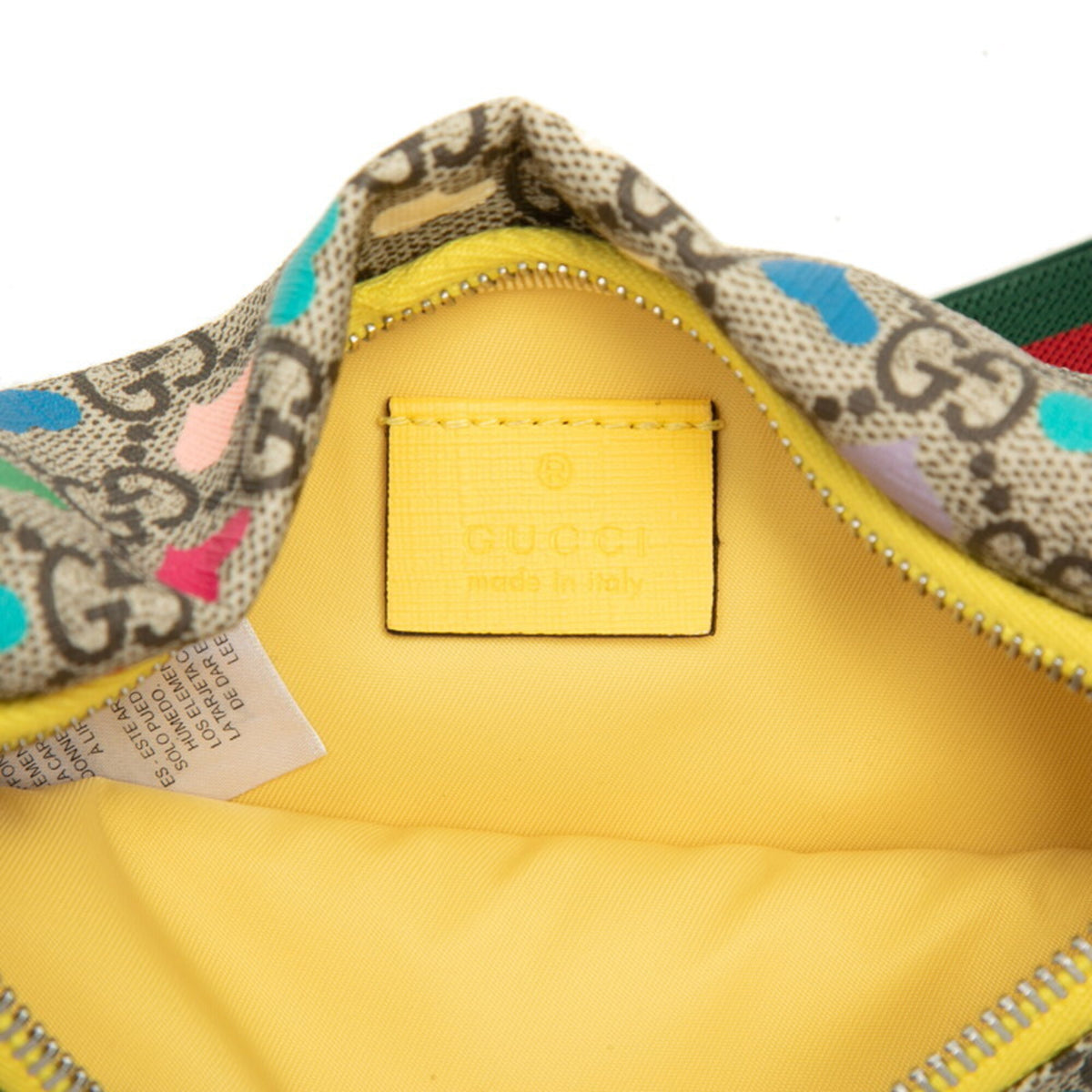 Gucci Beige Multi-Color Pvc Leather Sling Bag (Pre-Owned)